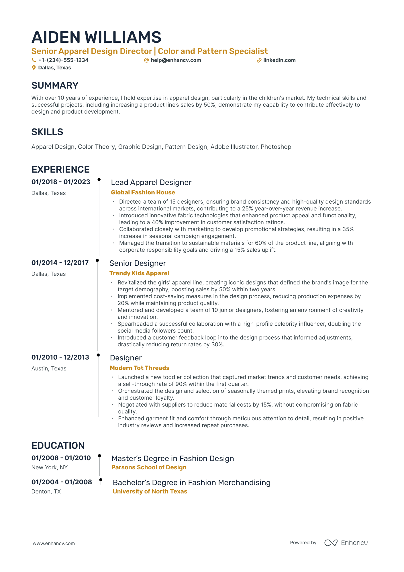 10 Design Director Resume Examples & Guide for 2026