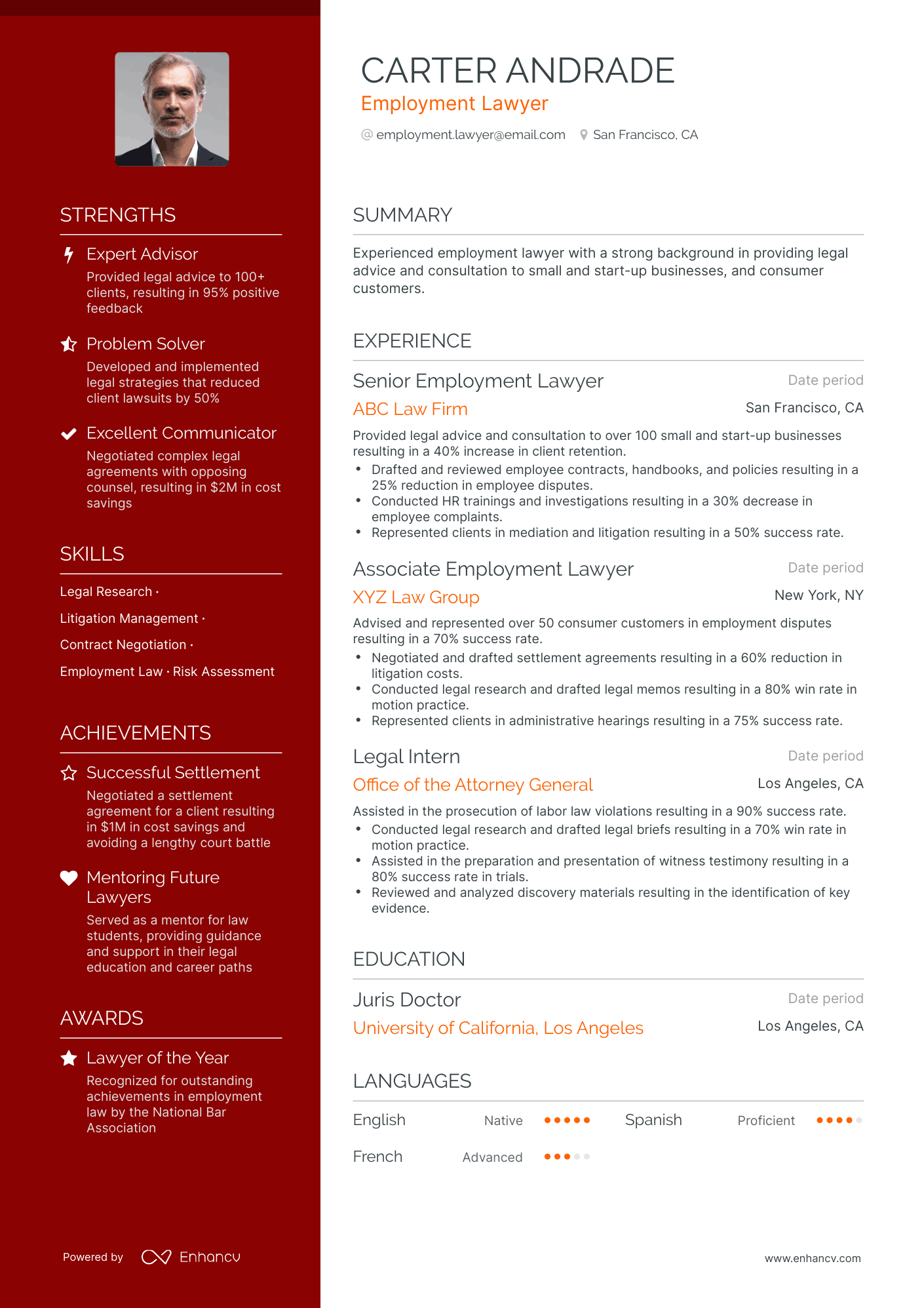 11 Lawyer Resume Examples & Guide for 2024