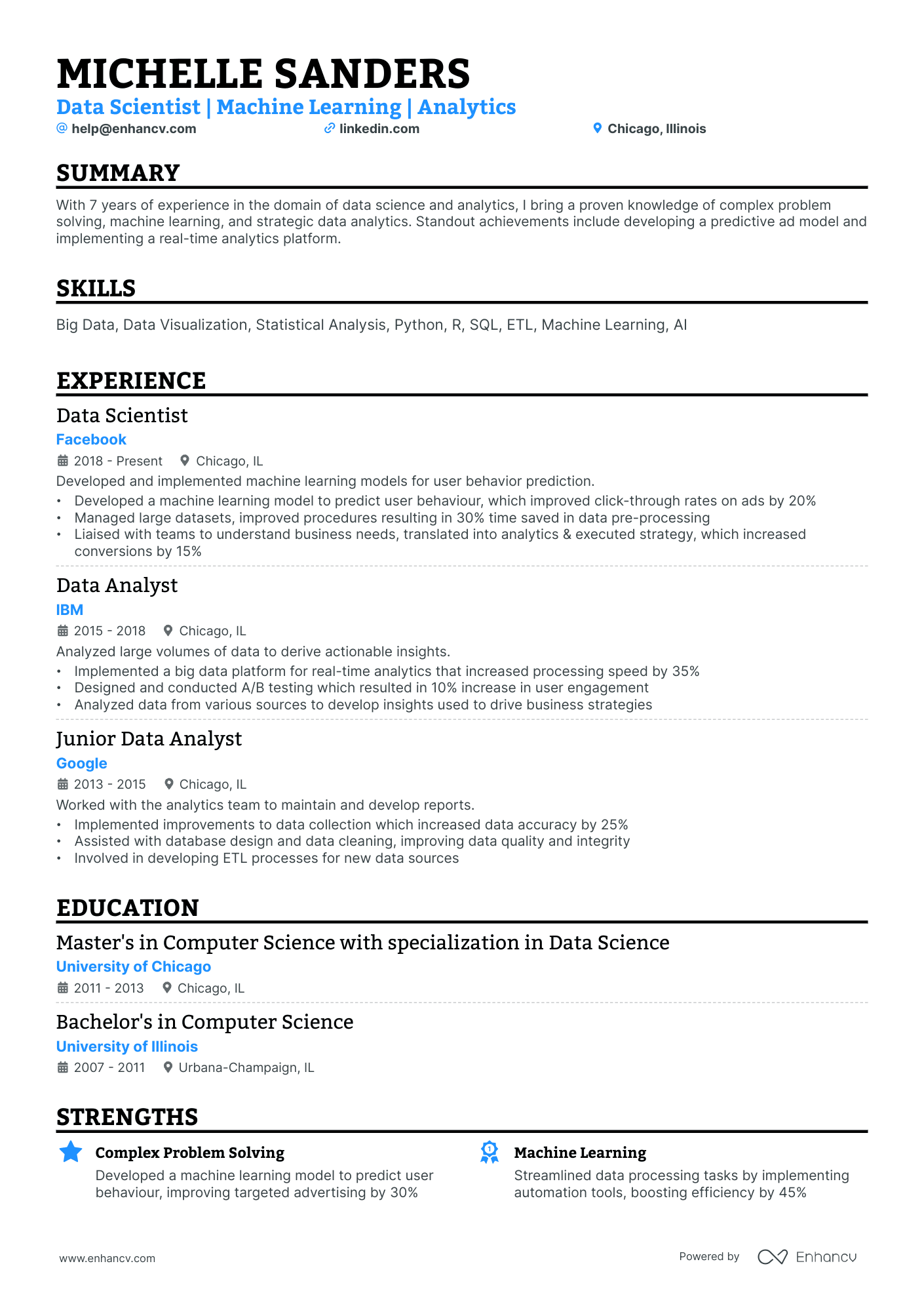 10 Senior Data Scientist Resume Examples & Guide for 2026