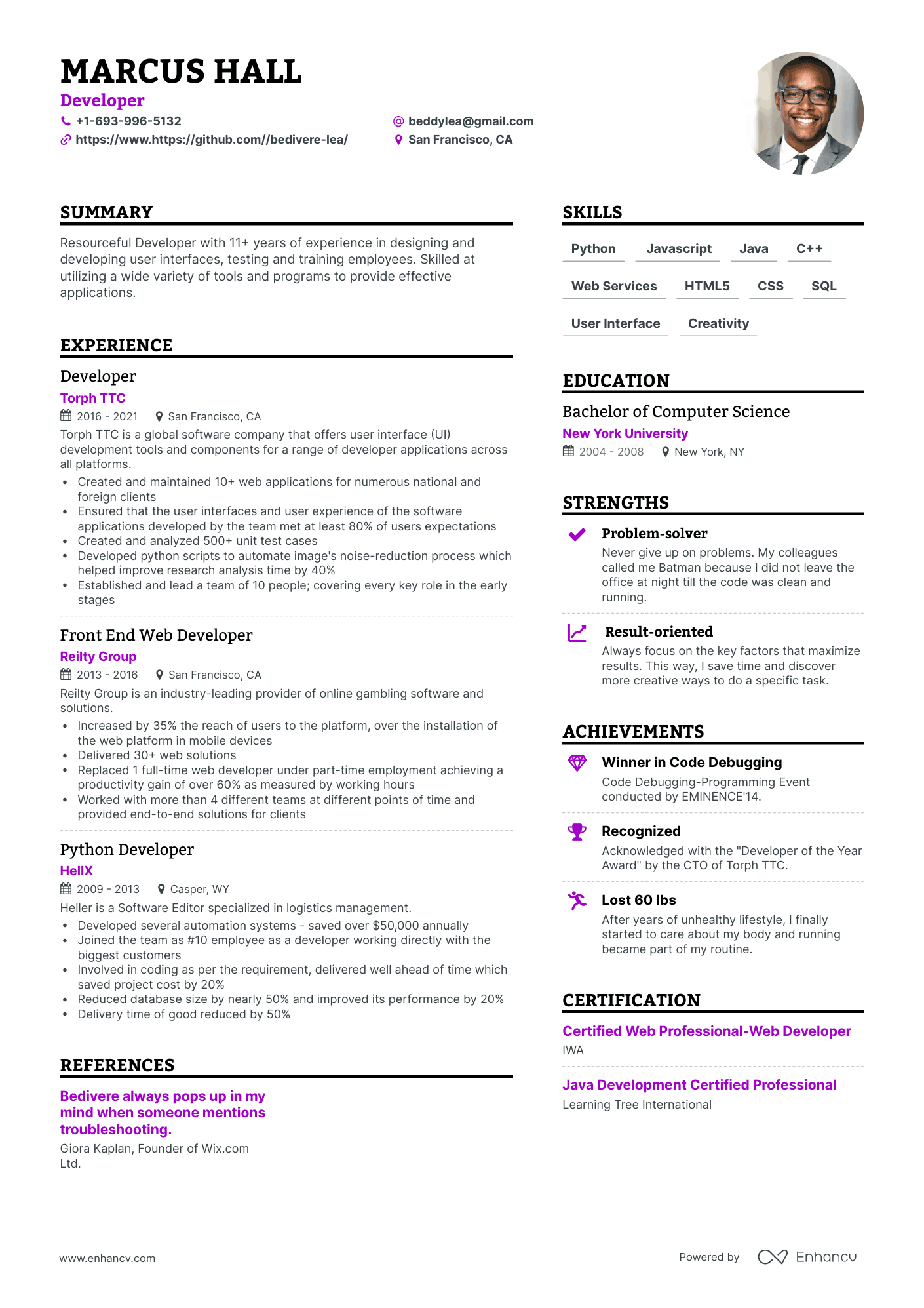 19 Developer Resume Examples & Guide for 2023