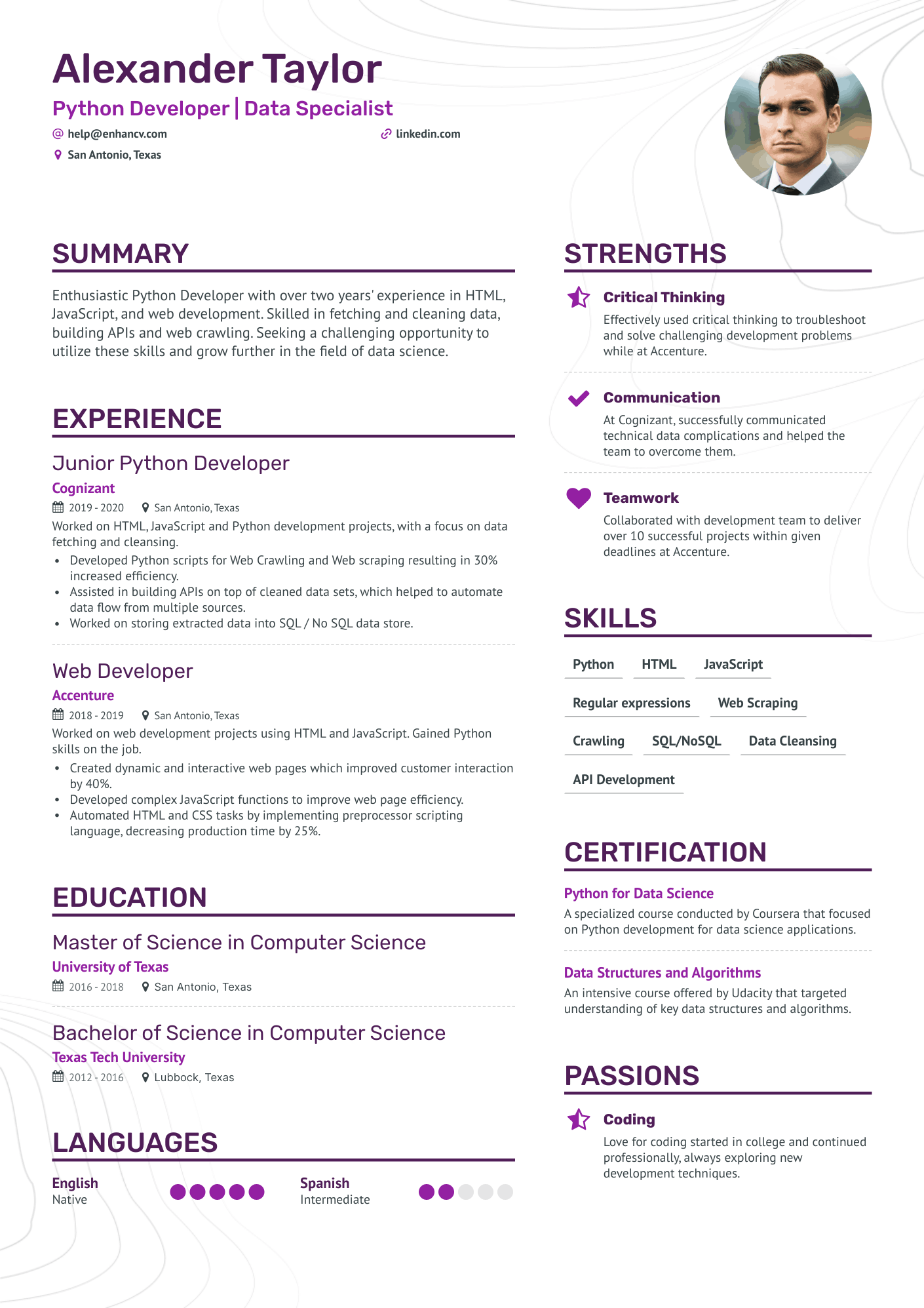 8 Python Developer Resume Examples & Guide for 2024