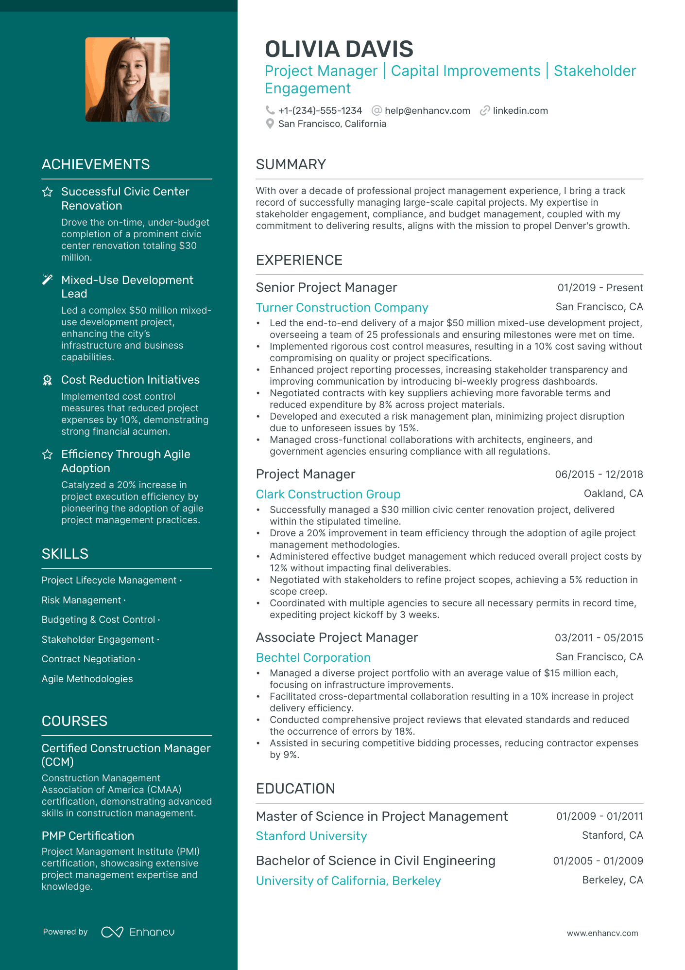 5 Engineering Project Manager Resume Examples & Guide for 2024