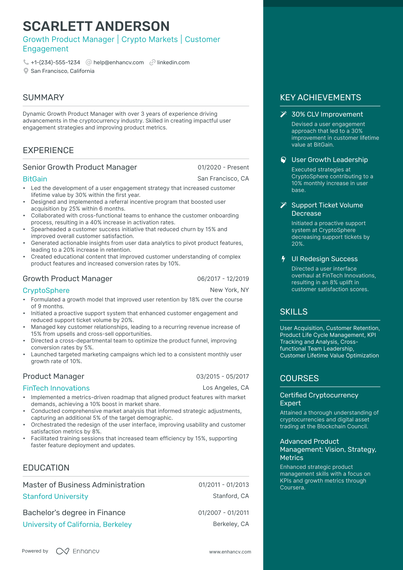 10 Growth Product Manager Resume Examples & Guide for 2026