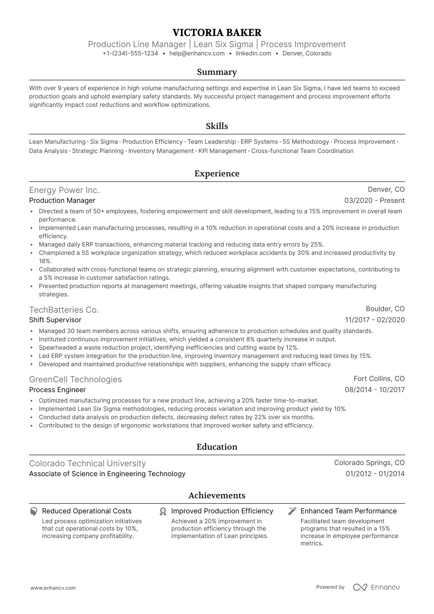 5 Assistant Production Manager Resume Examples & Guide for 2024