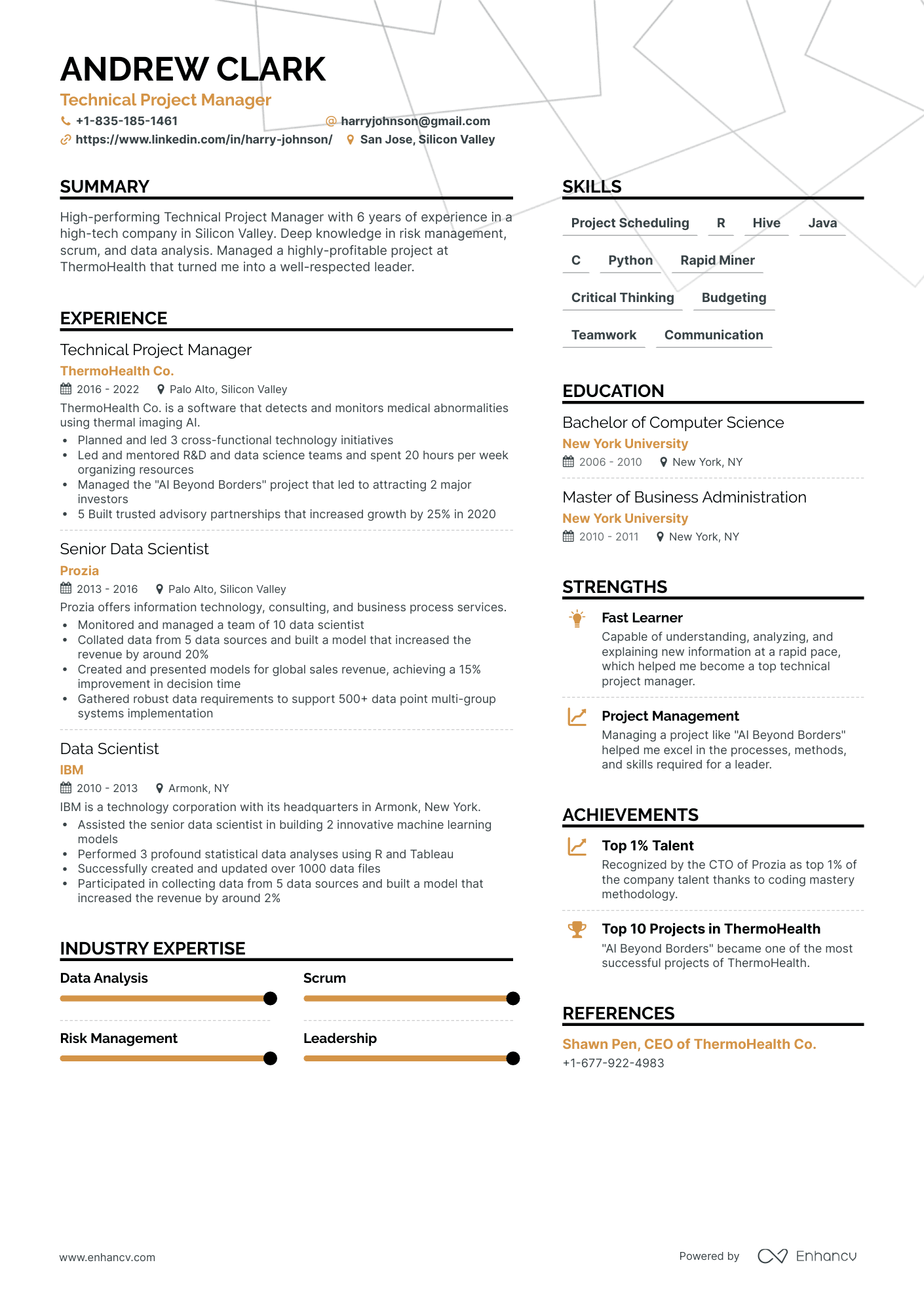 5 Silicon Valley Resume Examples & Guide for 2024