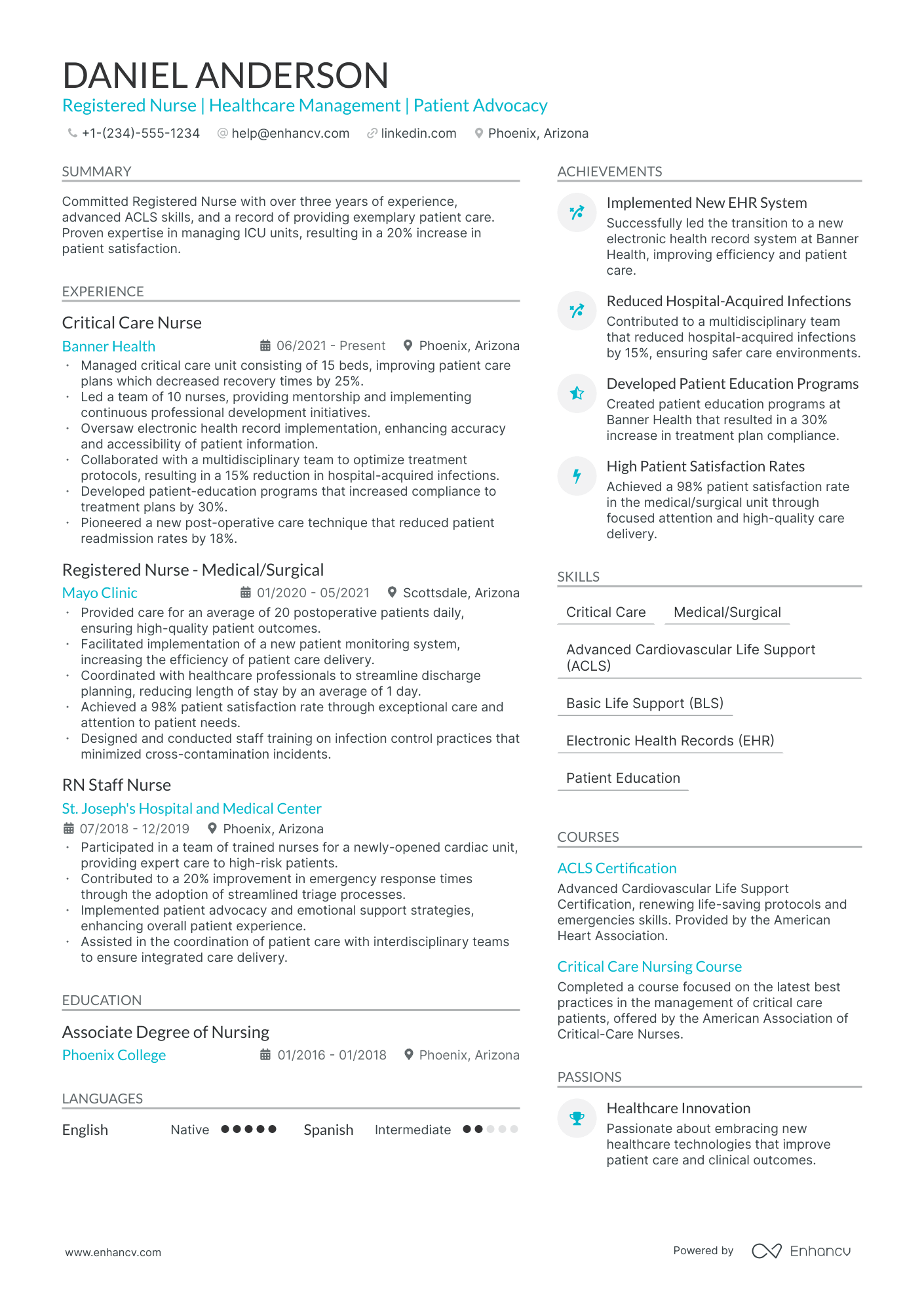 5 Pacu Nurse Resume Examples & Guide For 2025