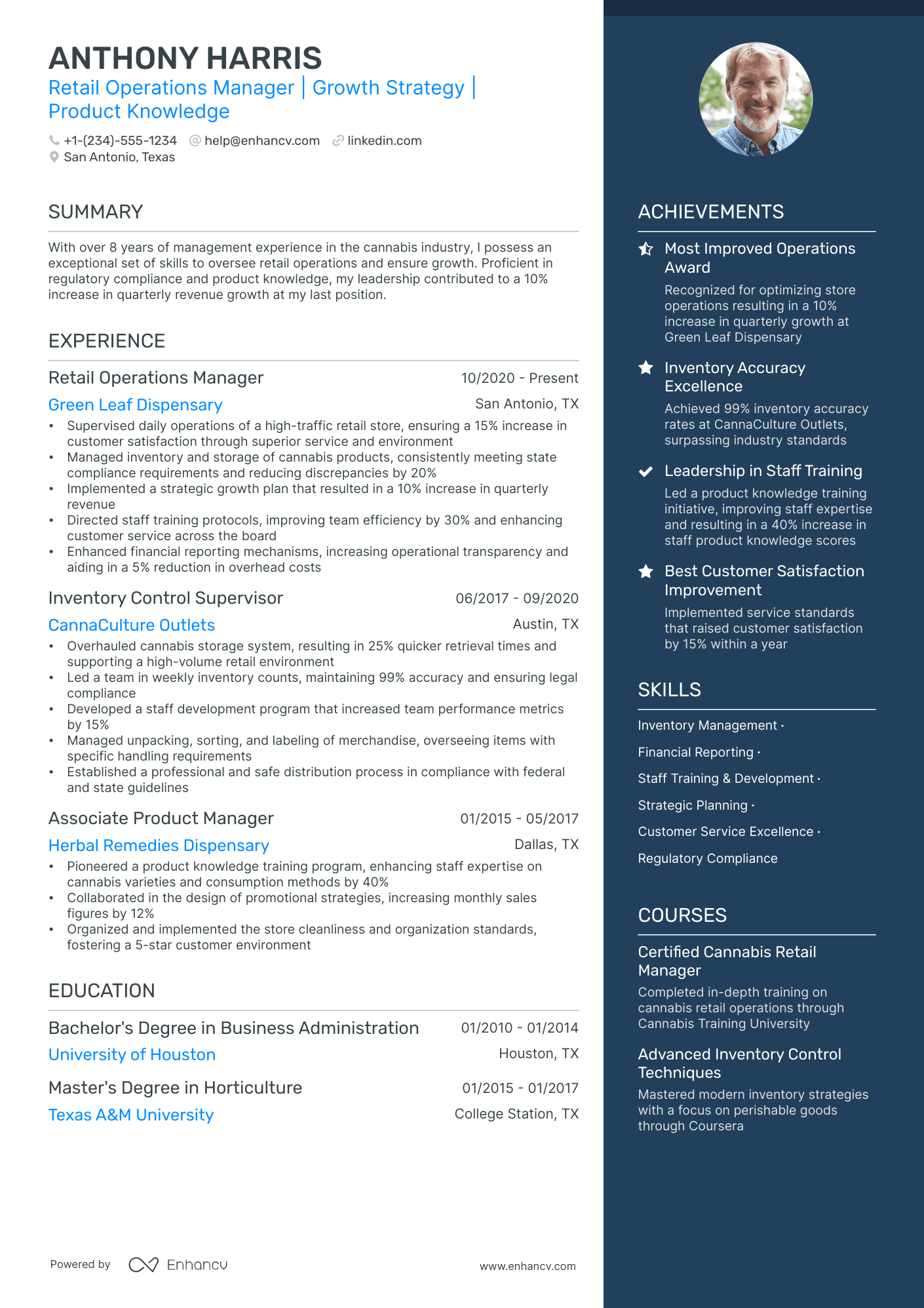 5 Retail General Manager Resume Examples & Guide for 2024