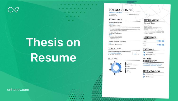 how to put honors thesis on resume