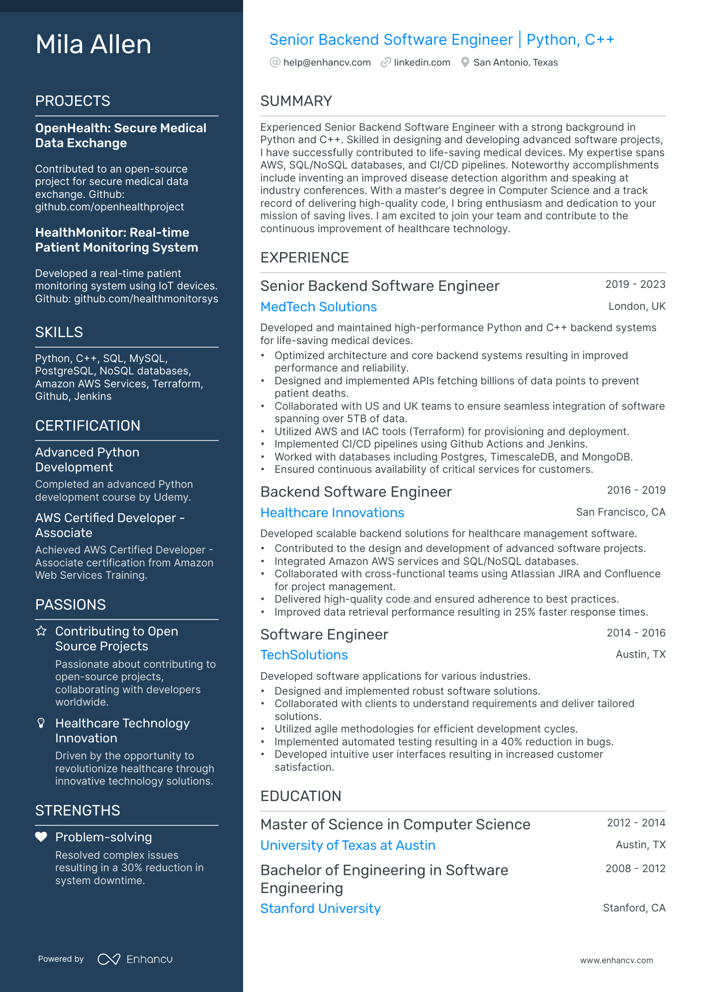 10 Senior Electrical Engineer Resume Examples & Guide for 2026