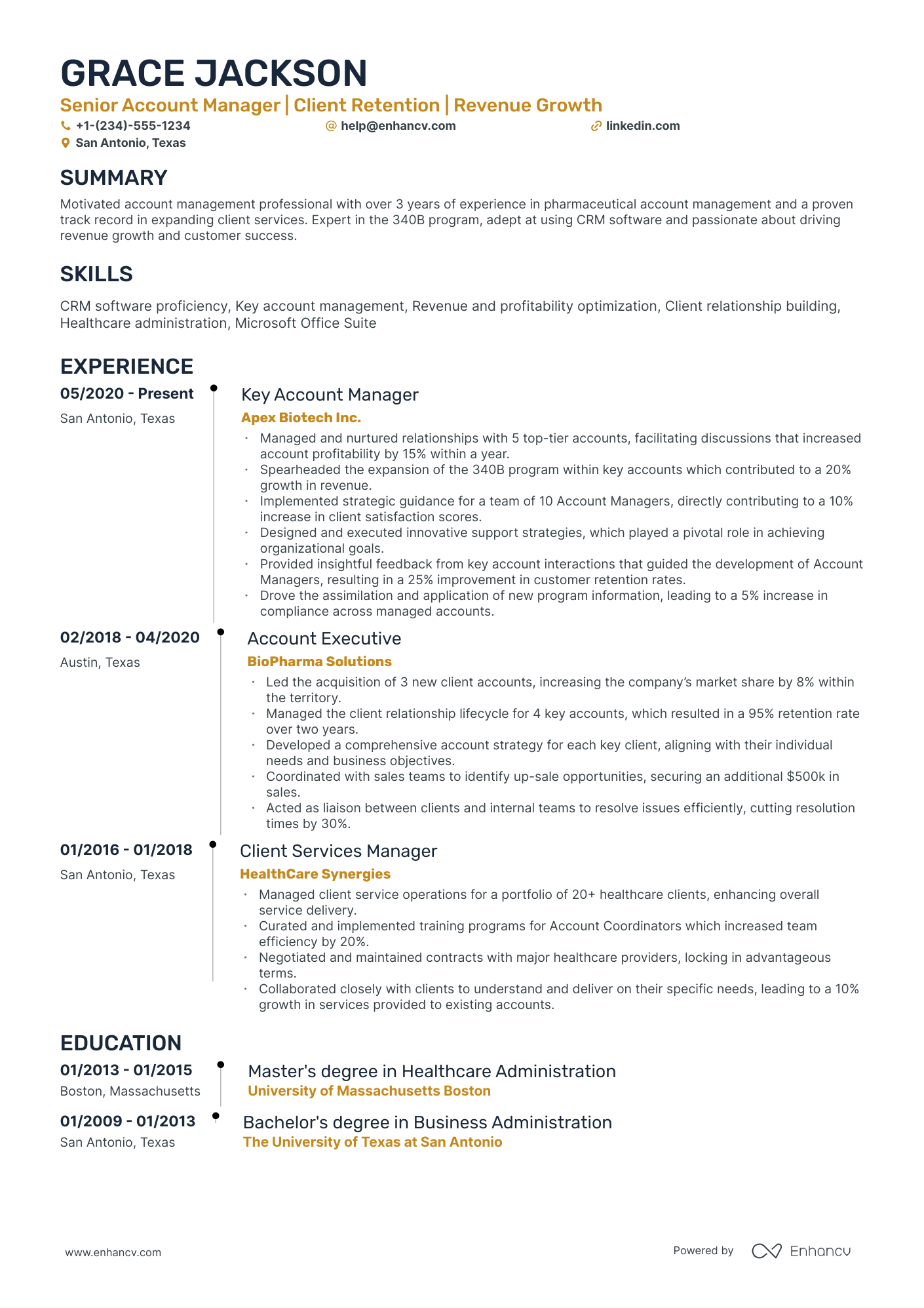 10 Strategic Account Manager Resume Examples & Guide for 2026