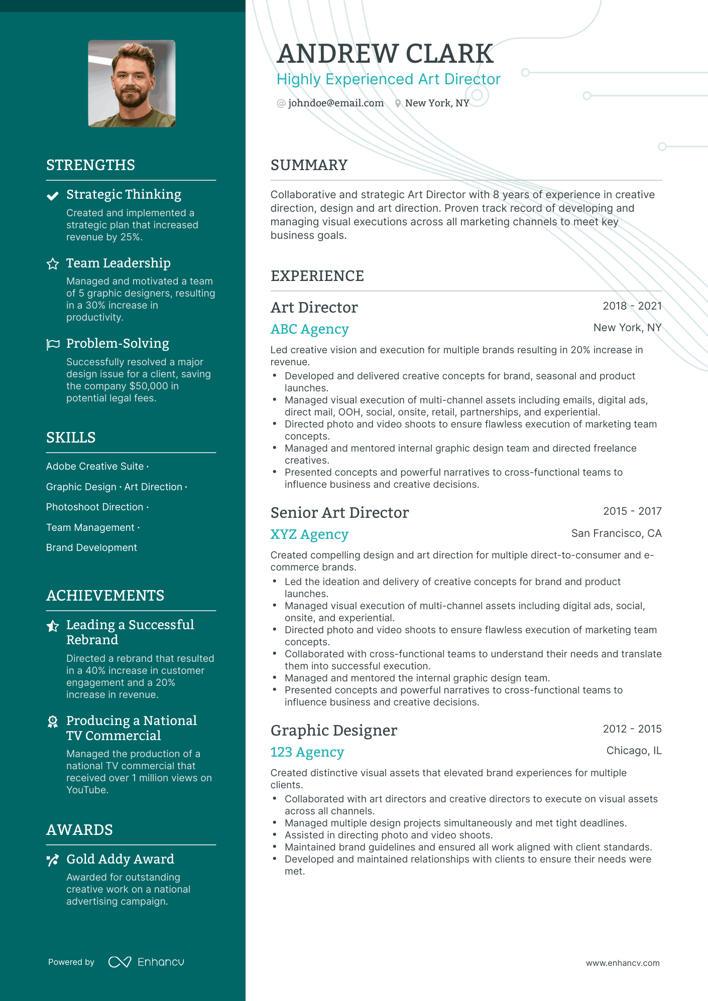 5 Art Director Resume Examples & Guide for 2024