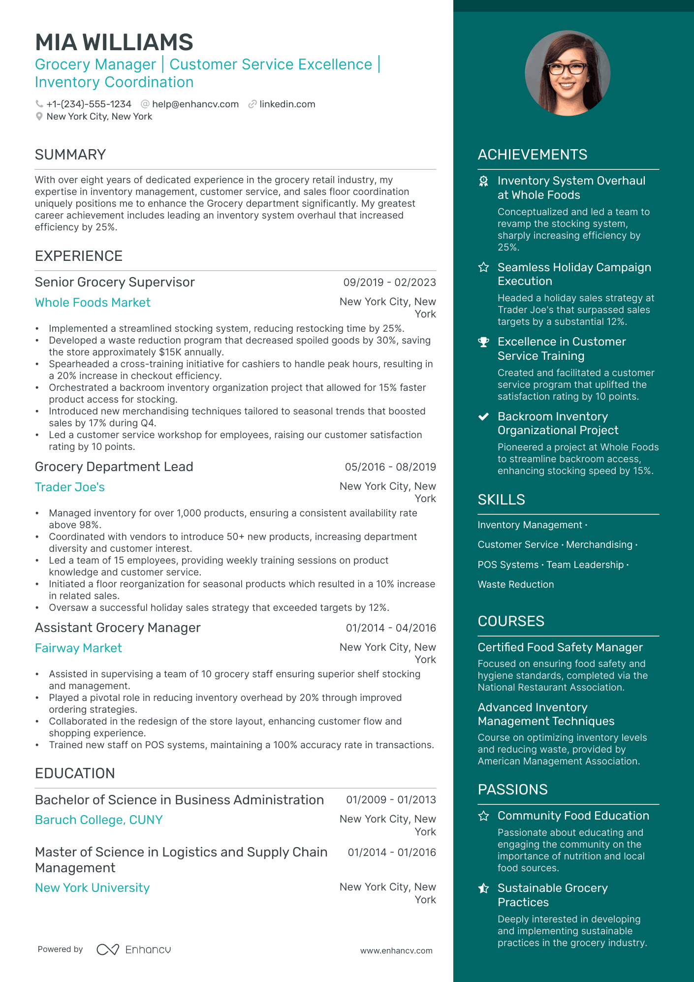 5 Grocery Manager Resume Examples & Guide for 2024