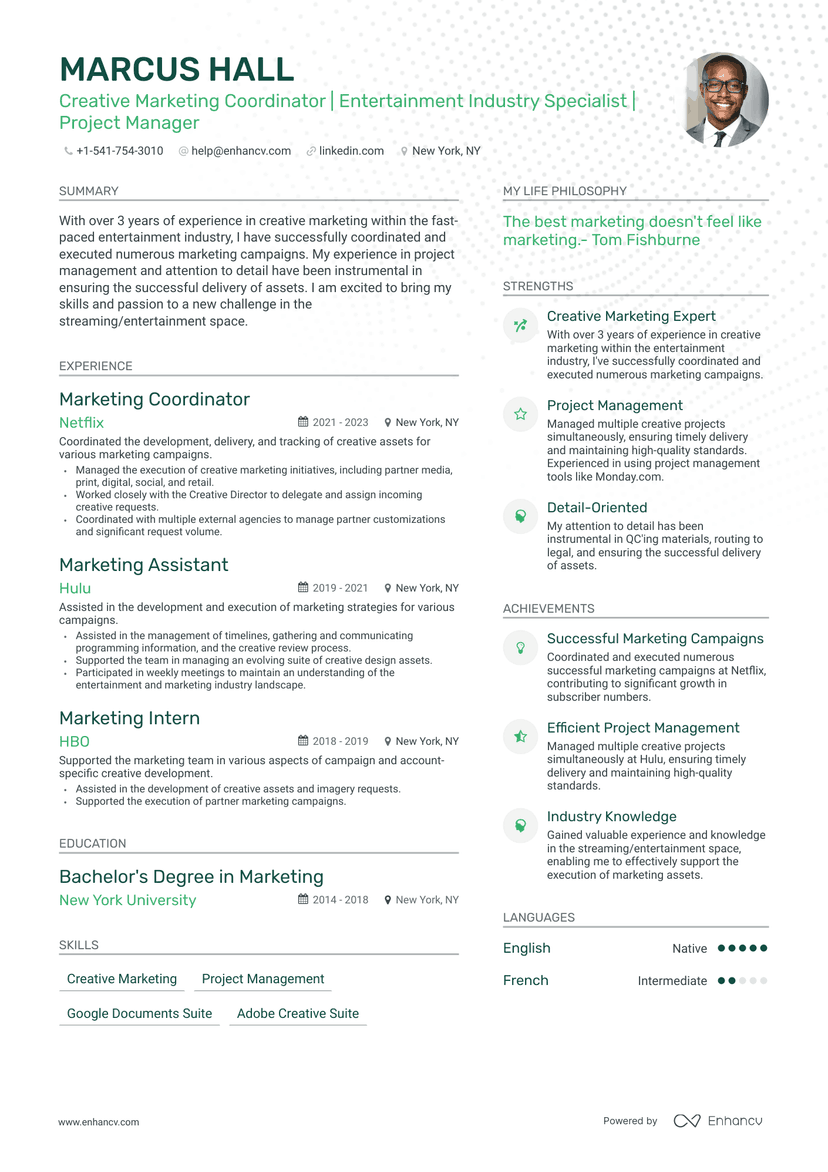5 Creative Marketing Resume Examples & Guide for 2024