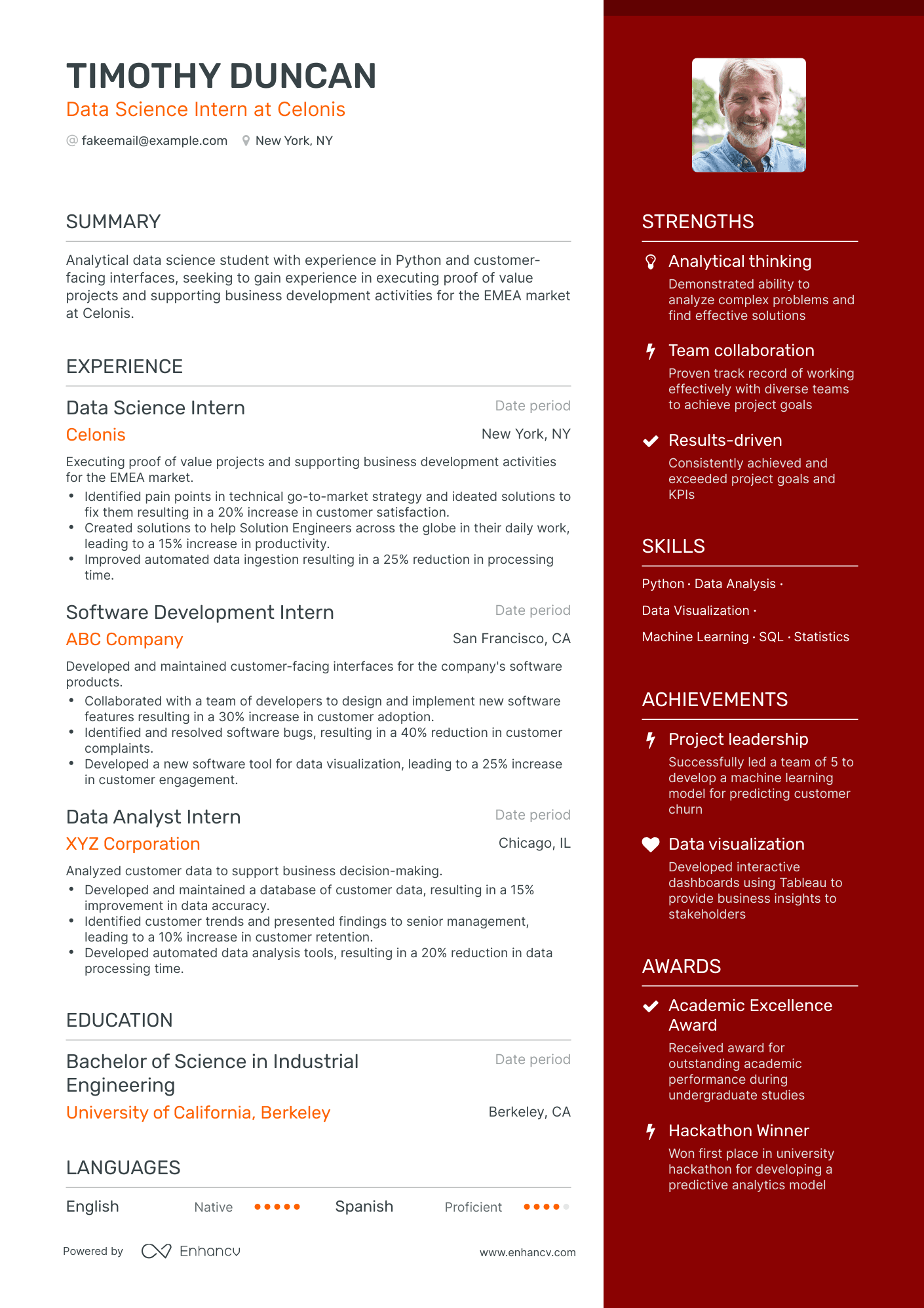 5 Data Science Intern Resume Examples & Guide for 2023