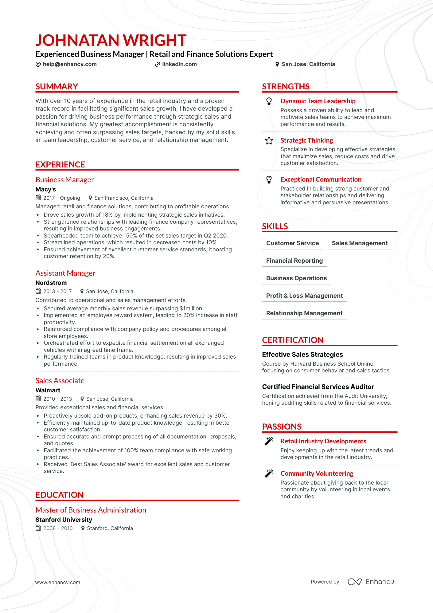 5 Business Manager Resume Examples Guide For 2024 5 Business Manager Resume Examples Guide For 2024