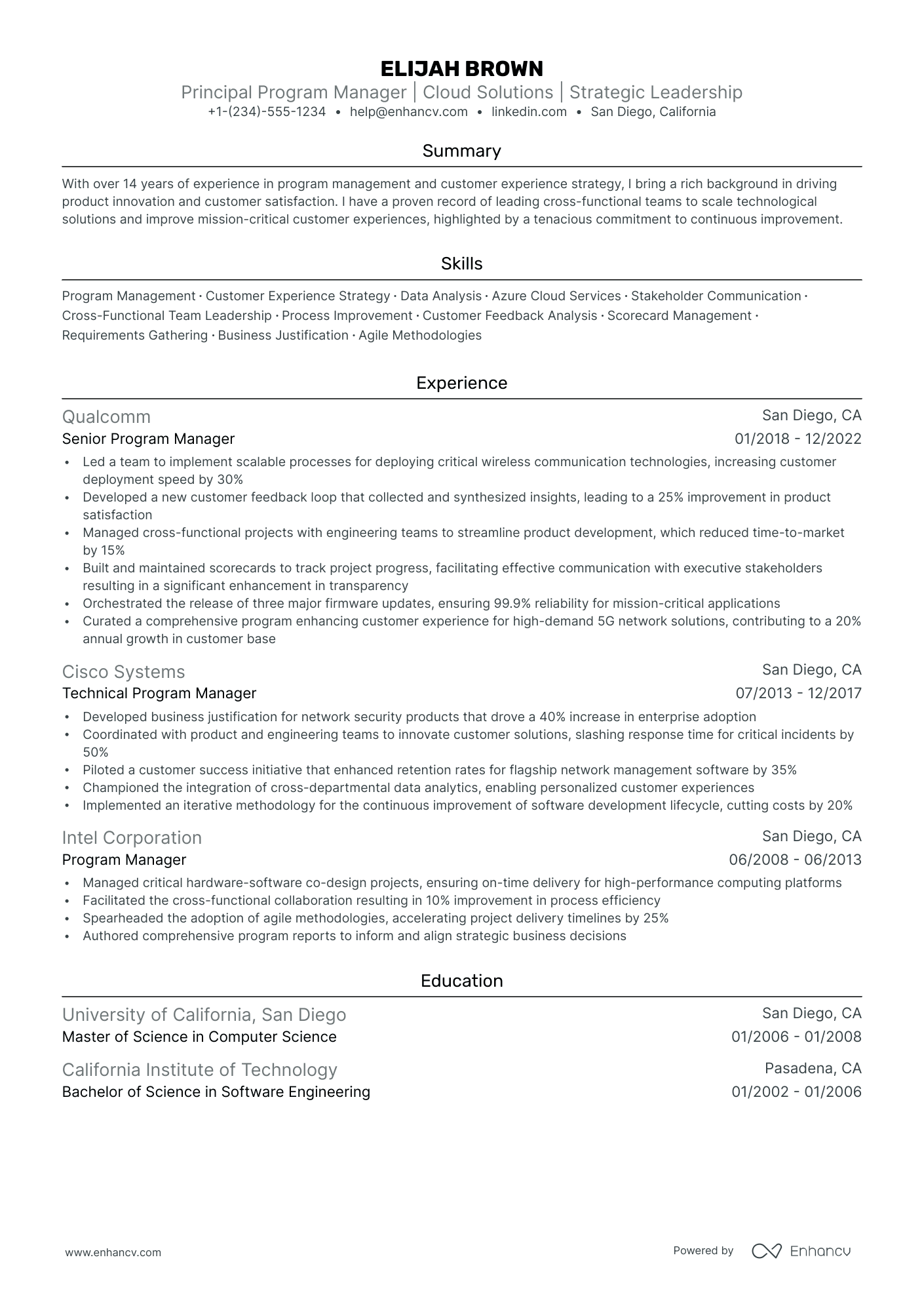 5 Microsoft Program Manager Resume Examples & Guide for 2024