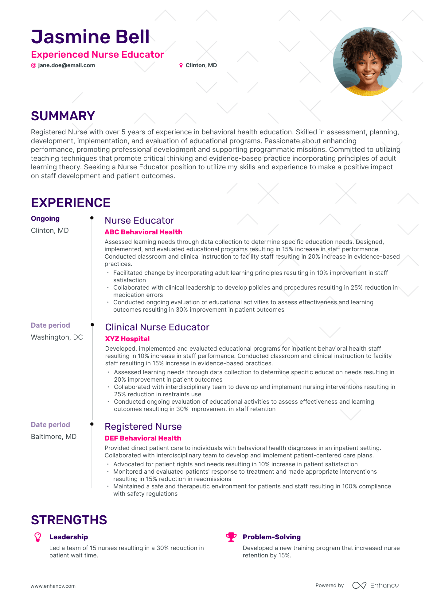 5 Nurse Educator Resume Examples & Guide for 2023