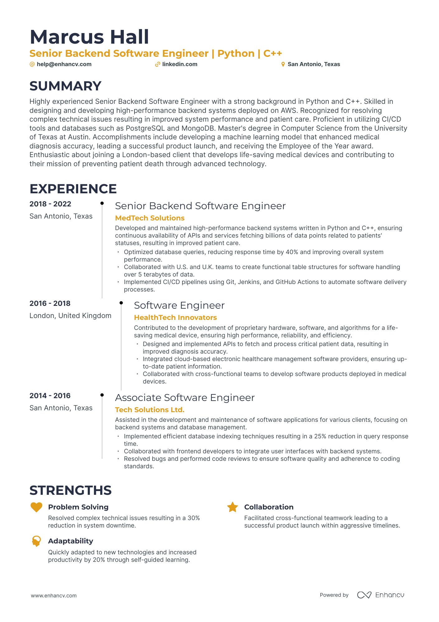 5 Senior Engineer Resume Examples & Guide for 2024