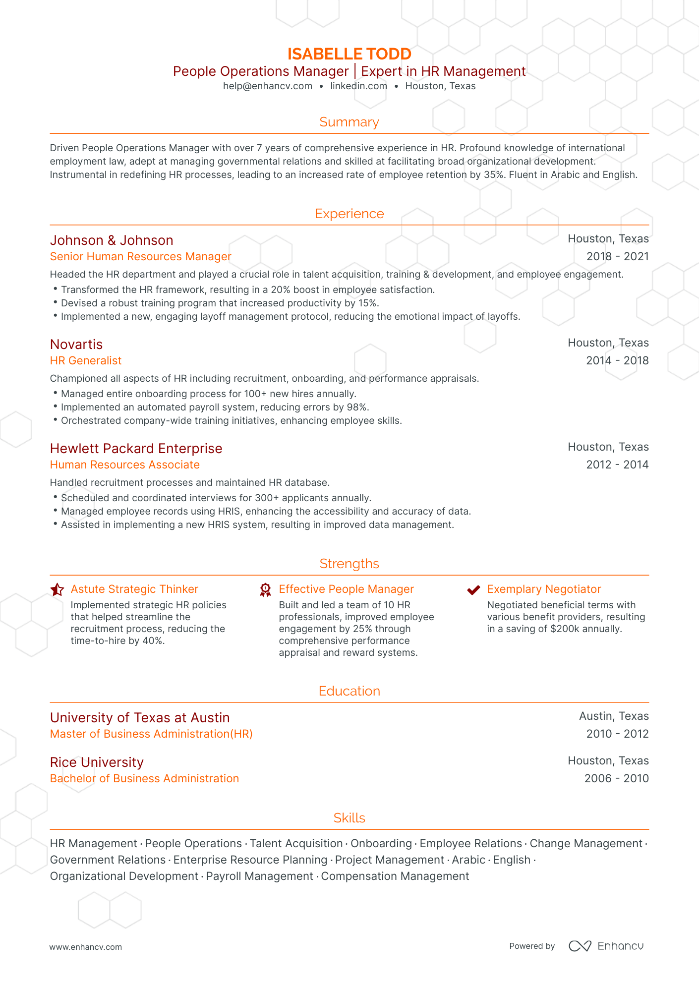 5 People Operations Manager Resume Examples & Guide for 2024