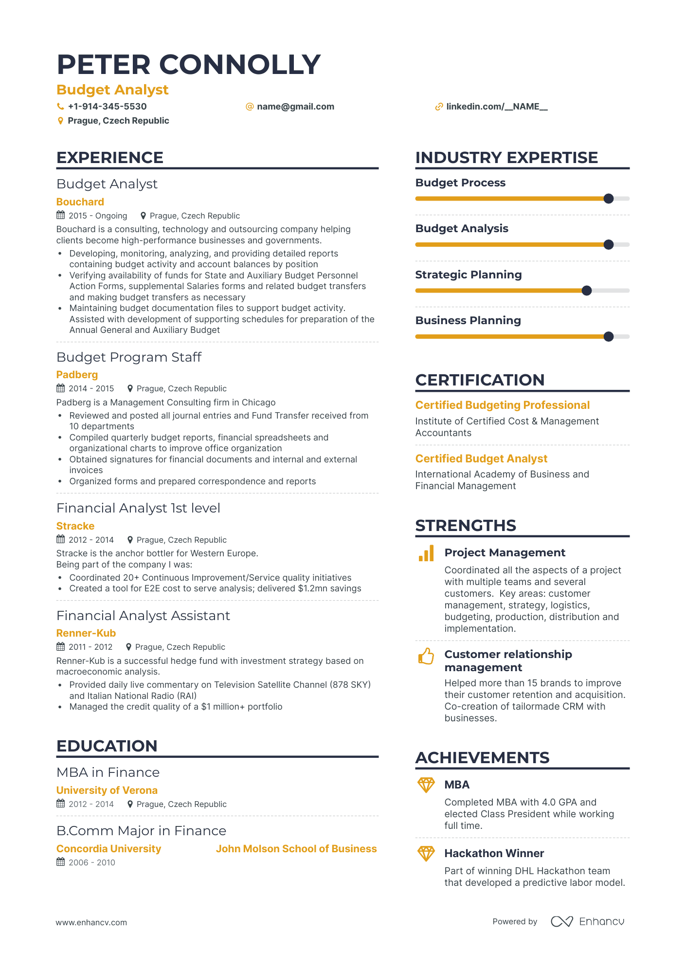 5 Budget Analyst Resume Examples & Guide for 2024