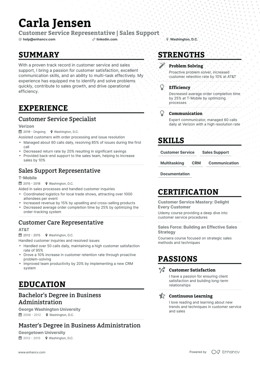 5 Remote Customer Service Resume Examples Guide for 2024