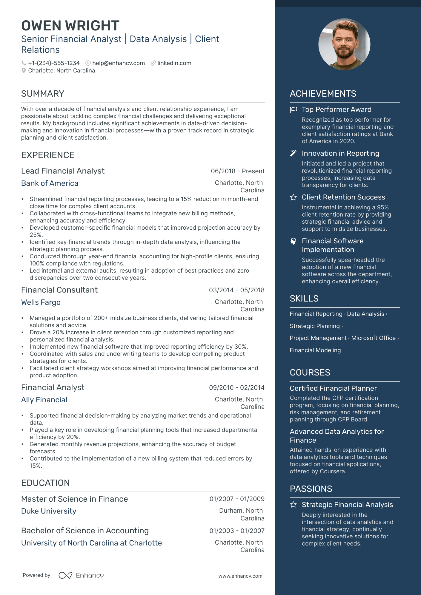 5 Financial Consultant Resume Examples & Guide for 2024