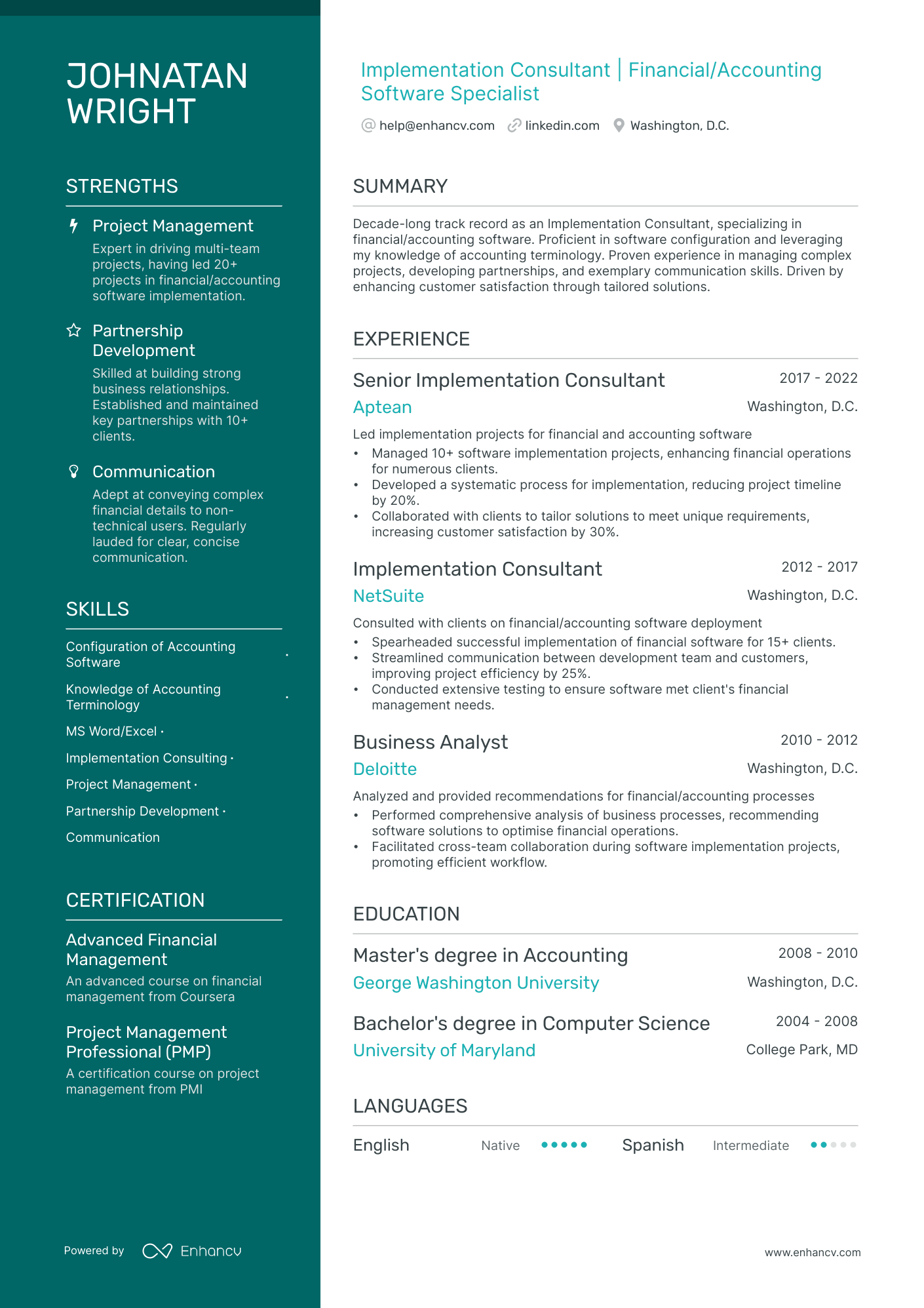 5 Implementation Consultant Resume Examples & Guide for 2024