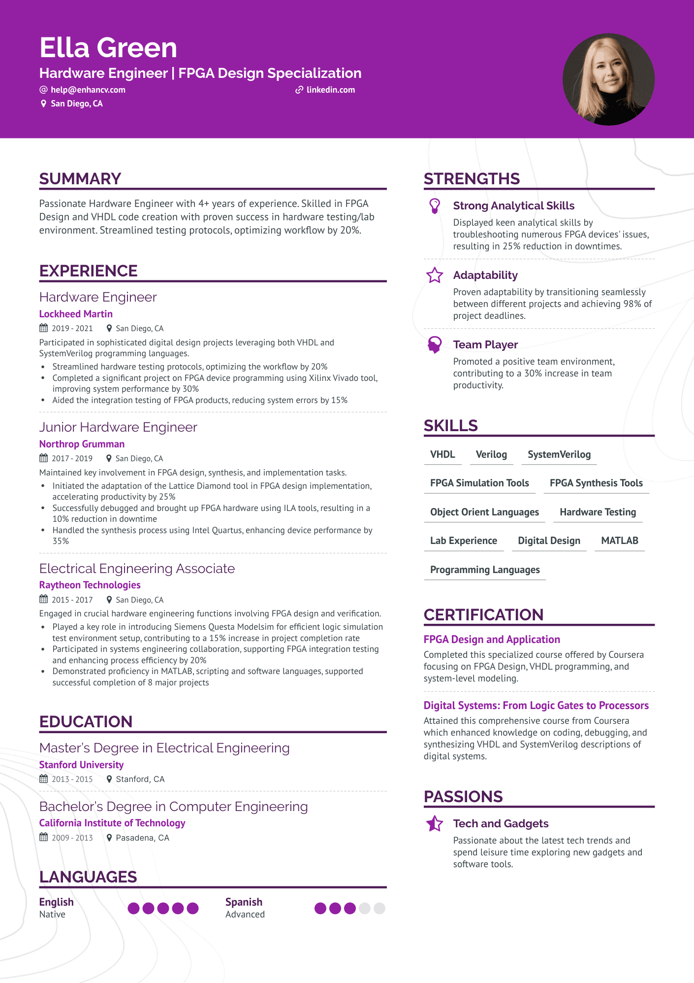 8 Design Engineer Resume Examples & Guide for 2024