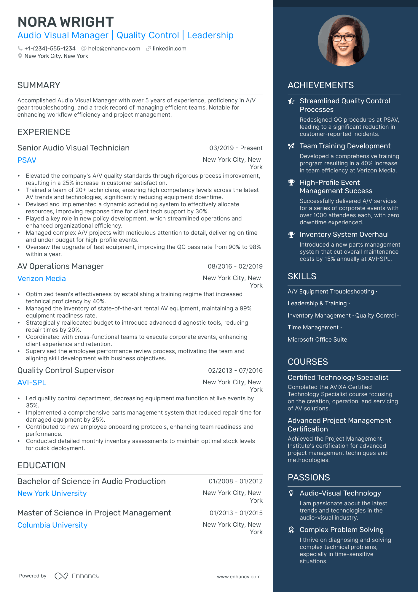 5 Quality Control Manager Resume Examples & Guide for 2024