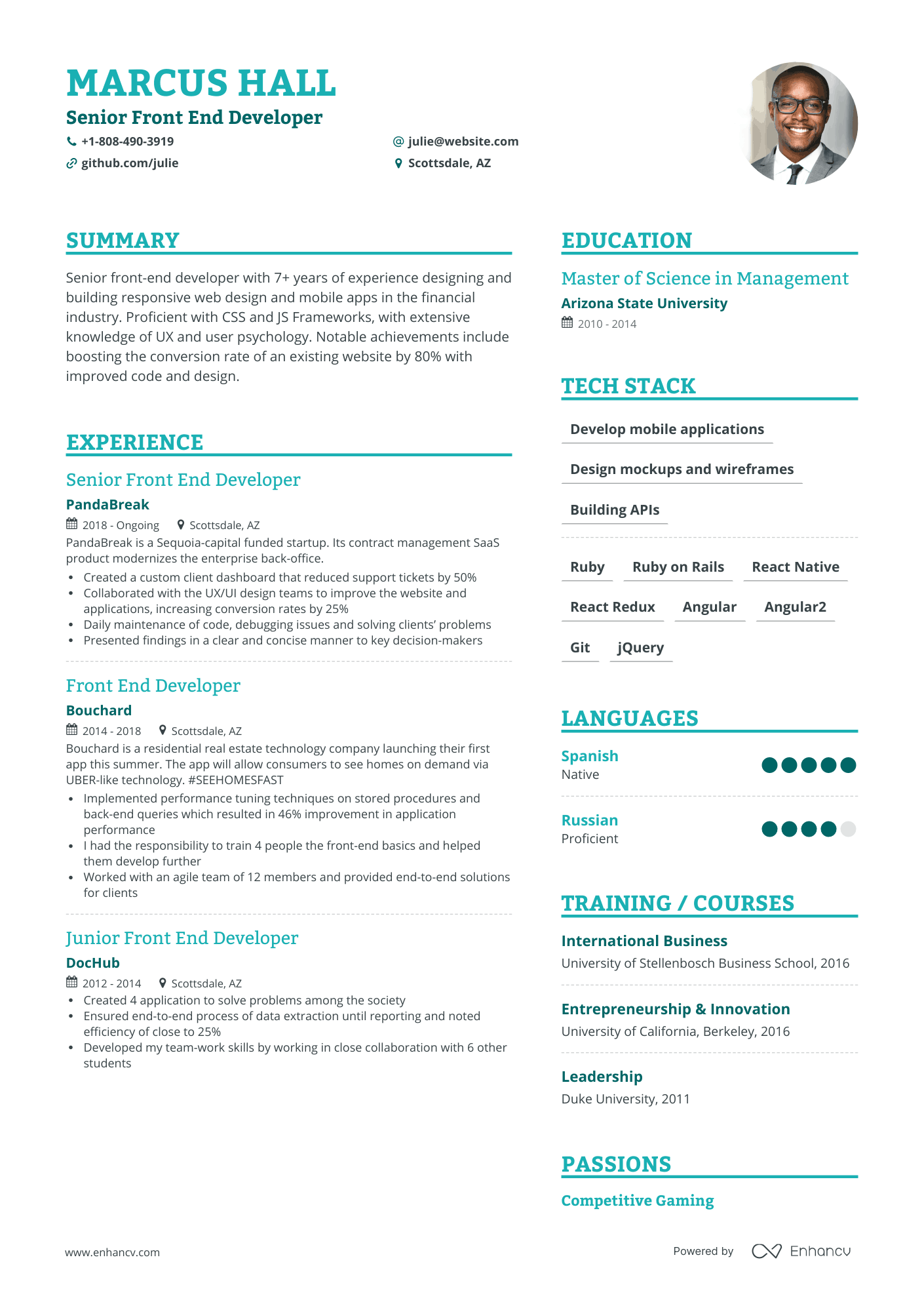 7 Front End Developer Resume Examples for 2023