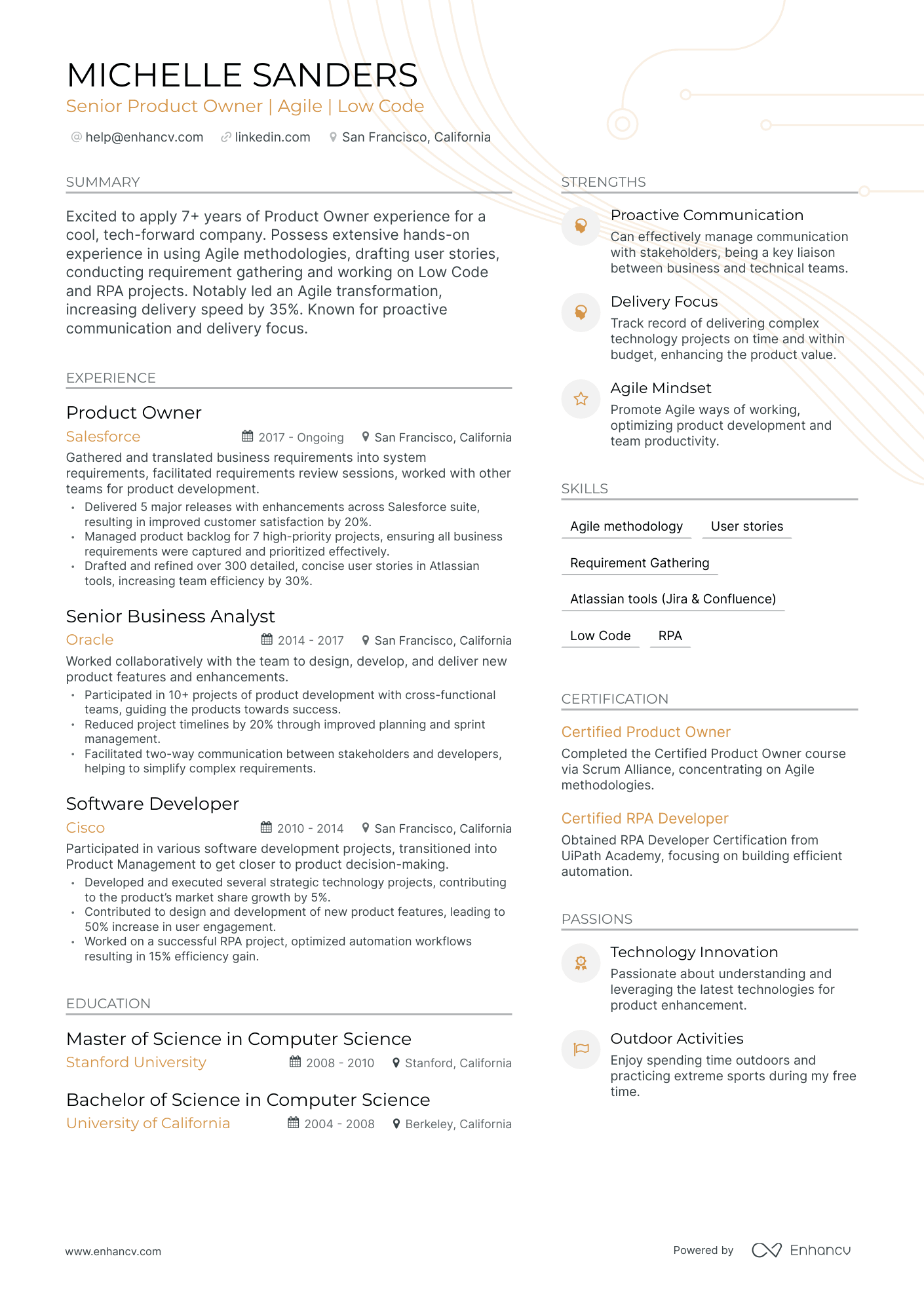 5 Senior Product Owner Resume Examples & Guide for 2024