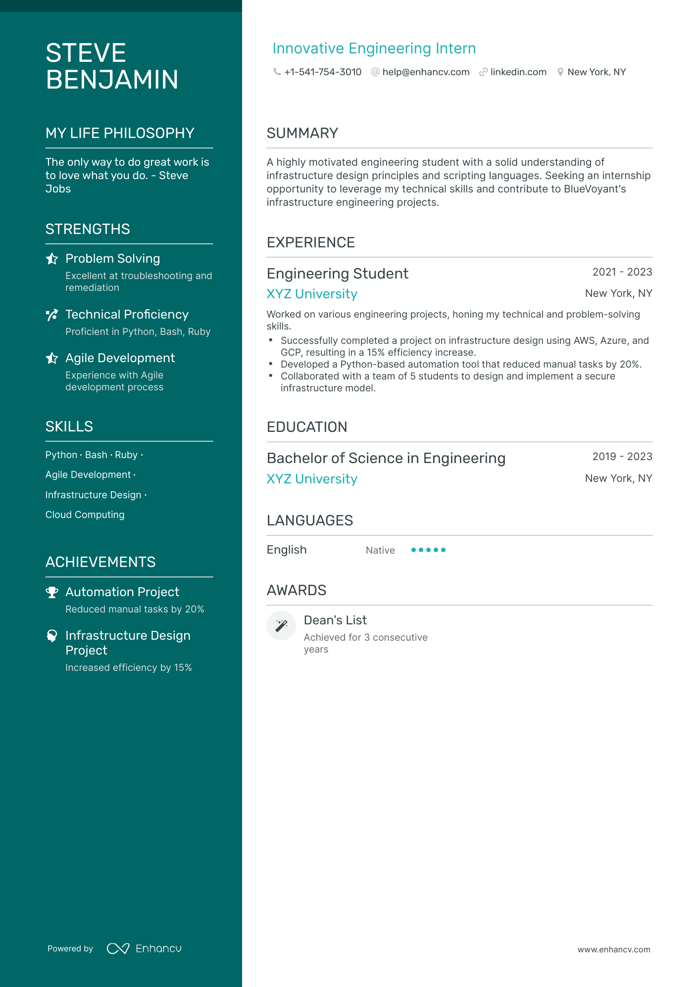 5 Engineering Intern Resume Examples & Guide for 2024