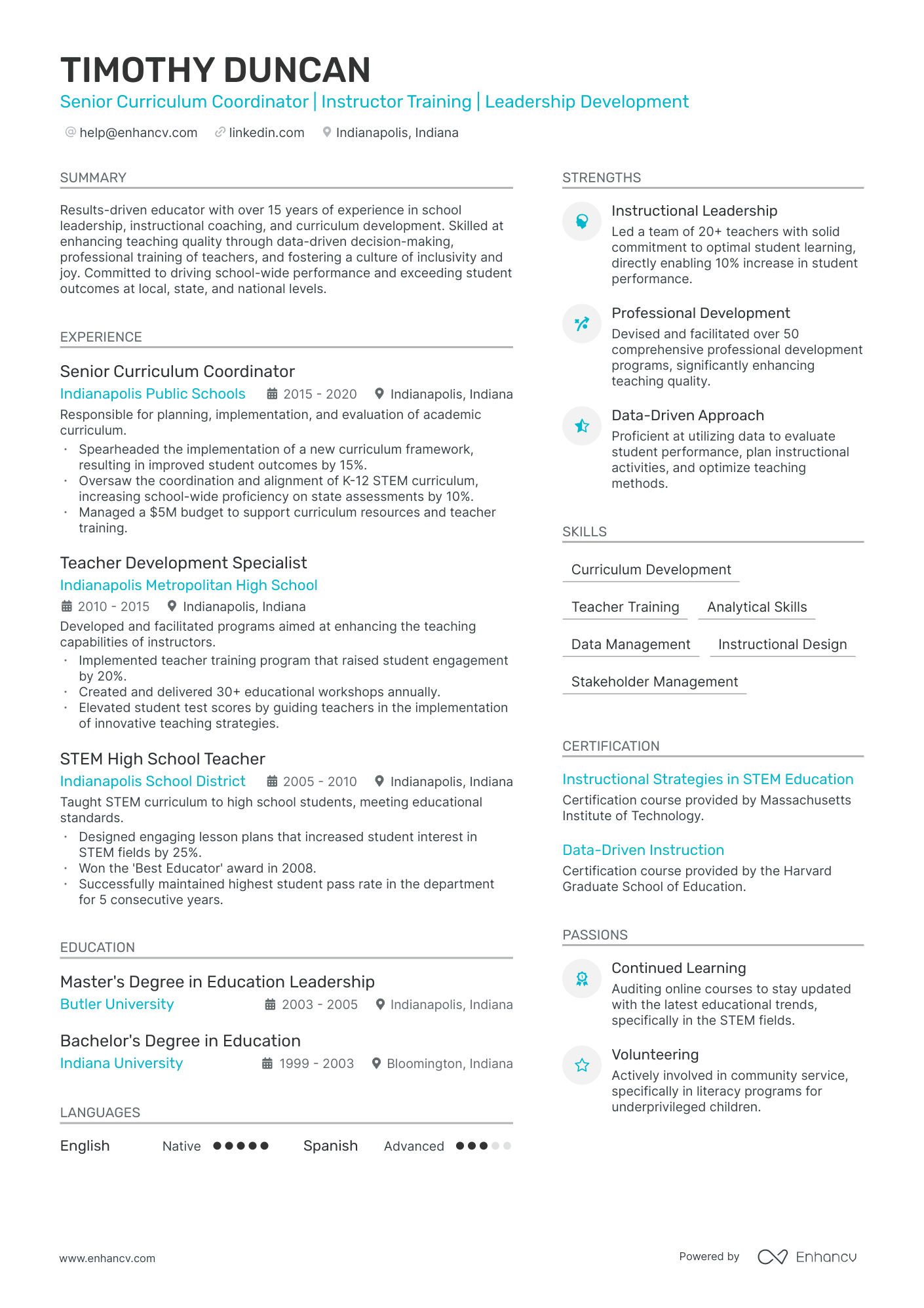 5 High School Academic Resume Examples & Guide for 2024