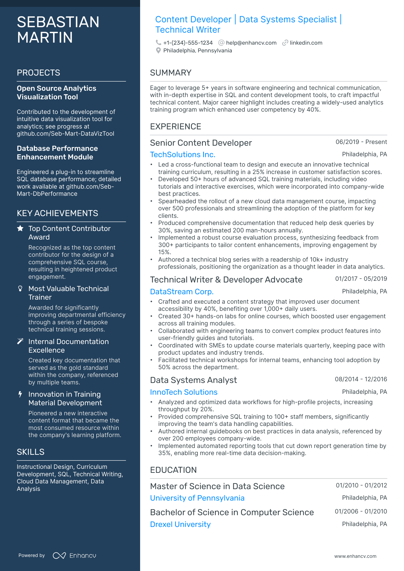 10 Content Developer Resume Examples & Guide for 2026