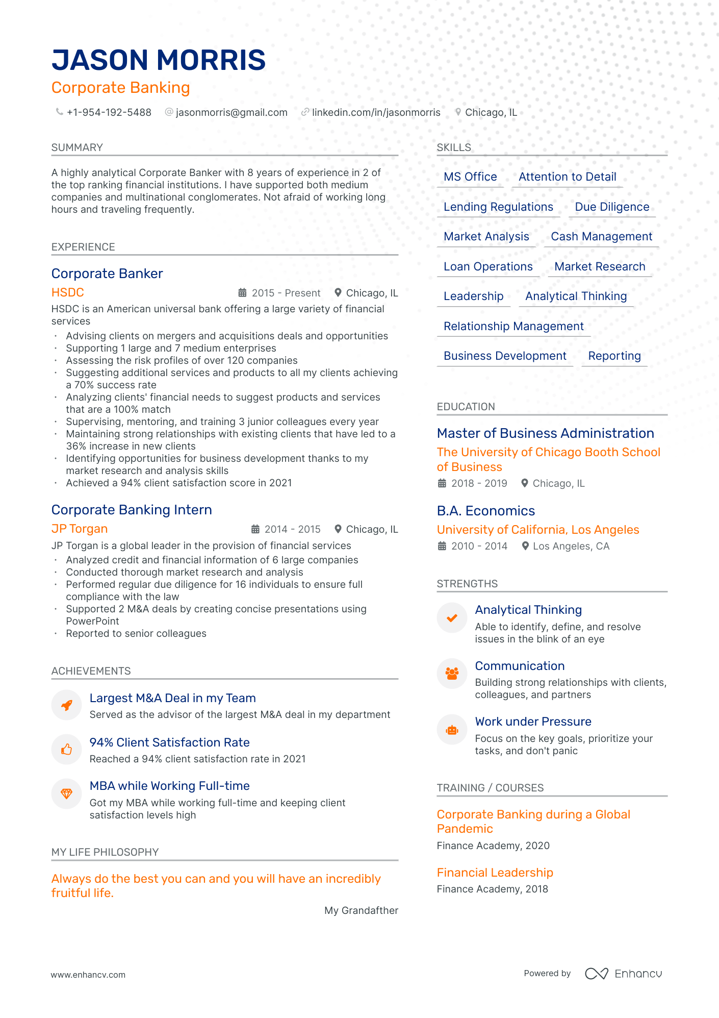 6 Banking Resume Examples & Guide for 2024