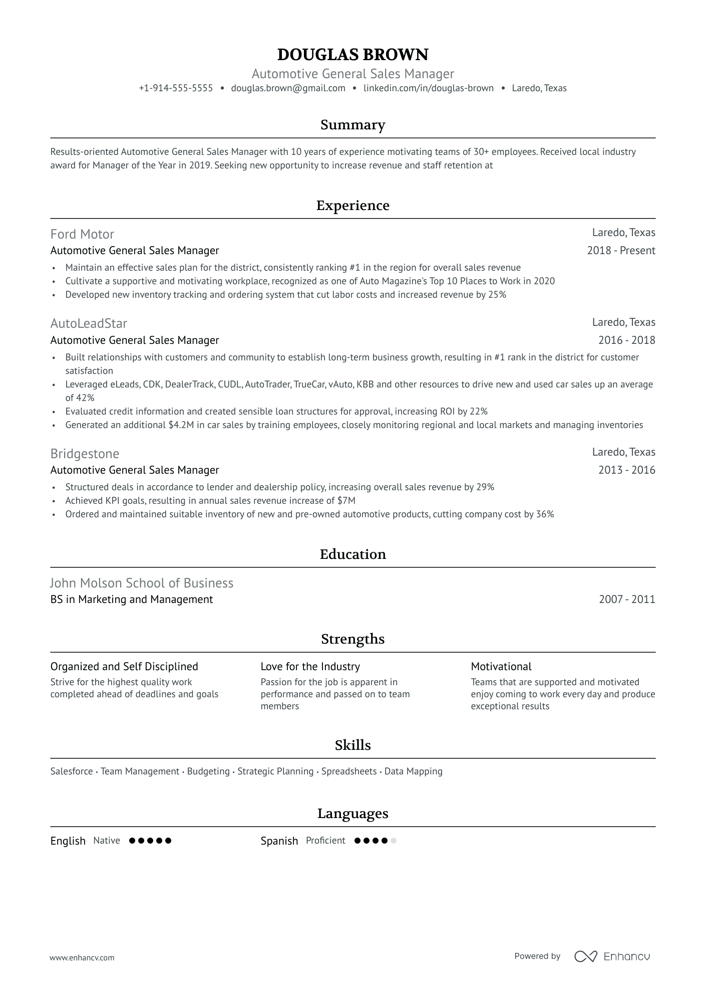 5 General Manager Resume Examples & Guide for 2024