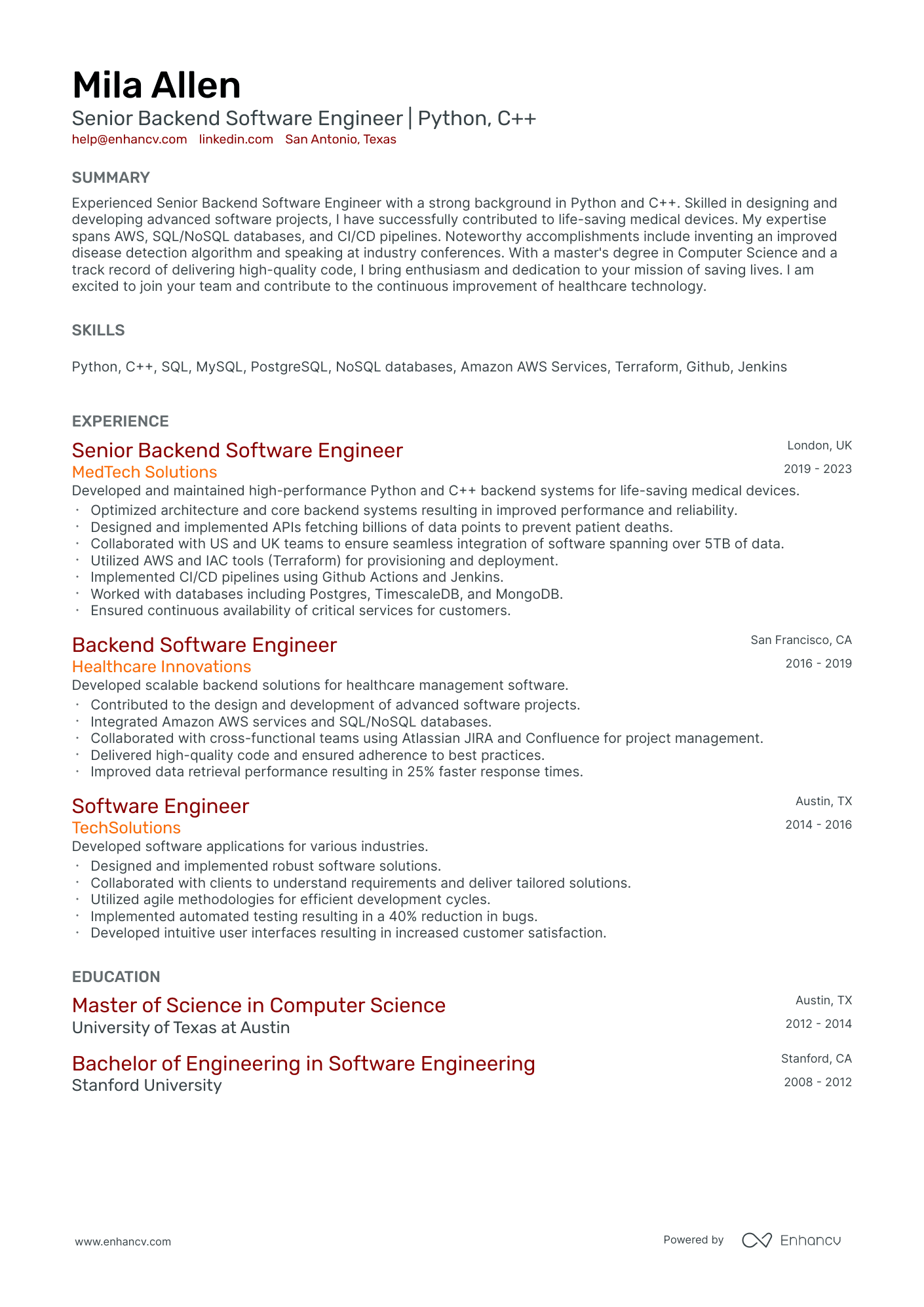 10 Senior Electrical Engineer Resume Examples & Guide for 2026