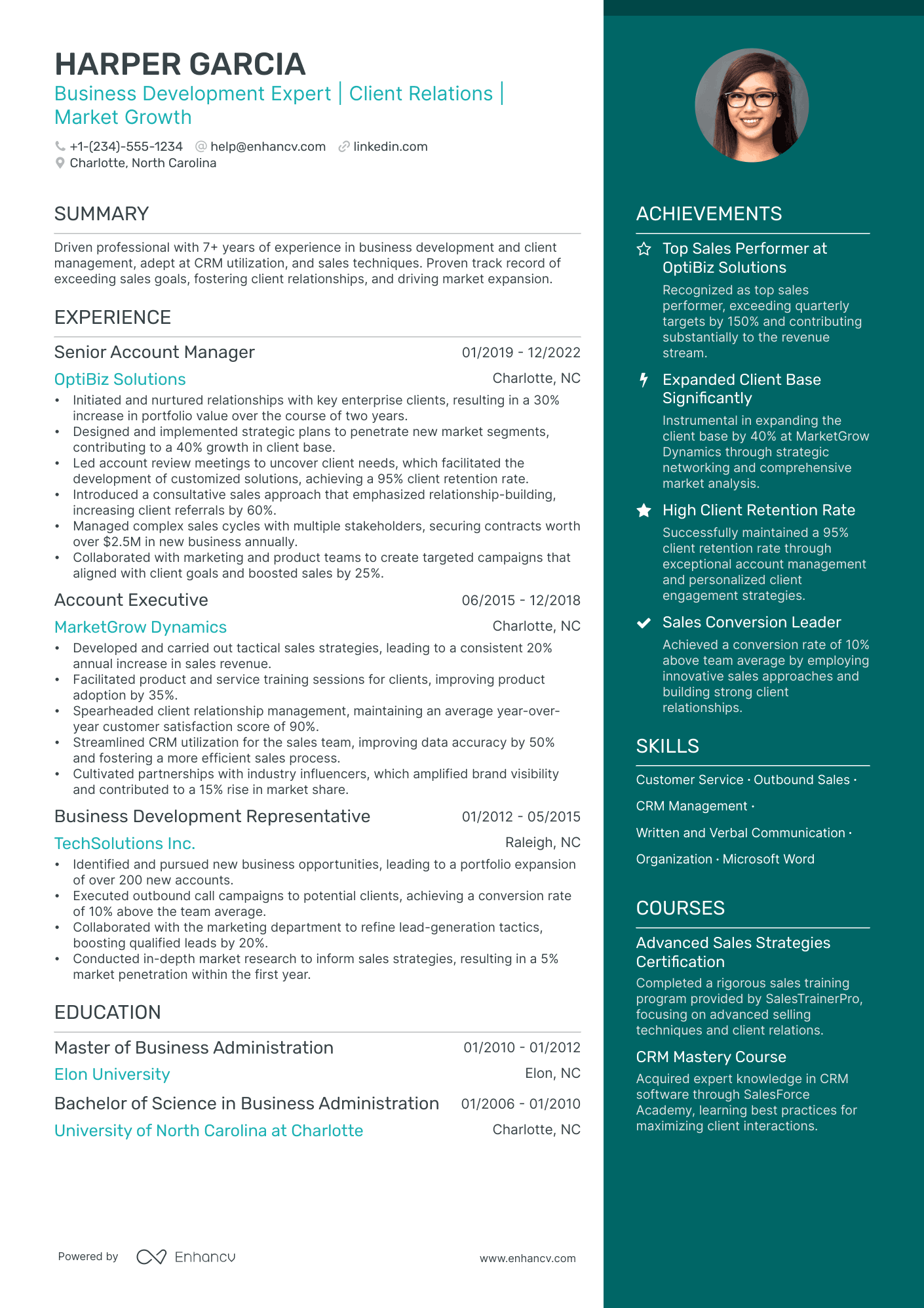 5 Business Relationship Manager Resume Examples & Guide for 2024