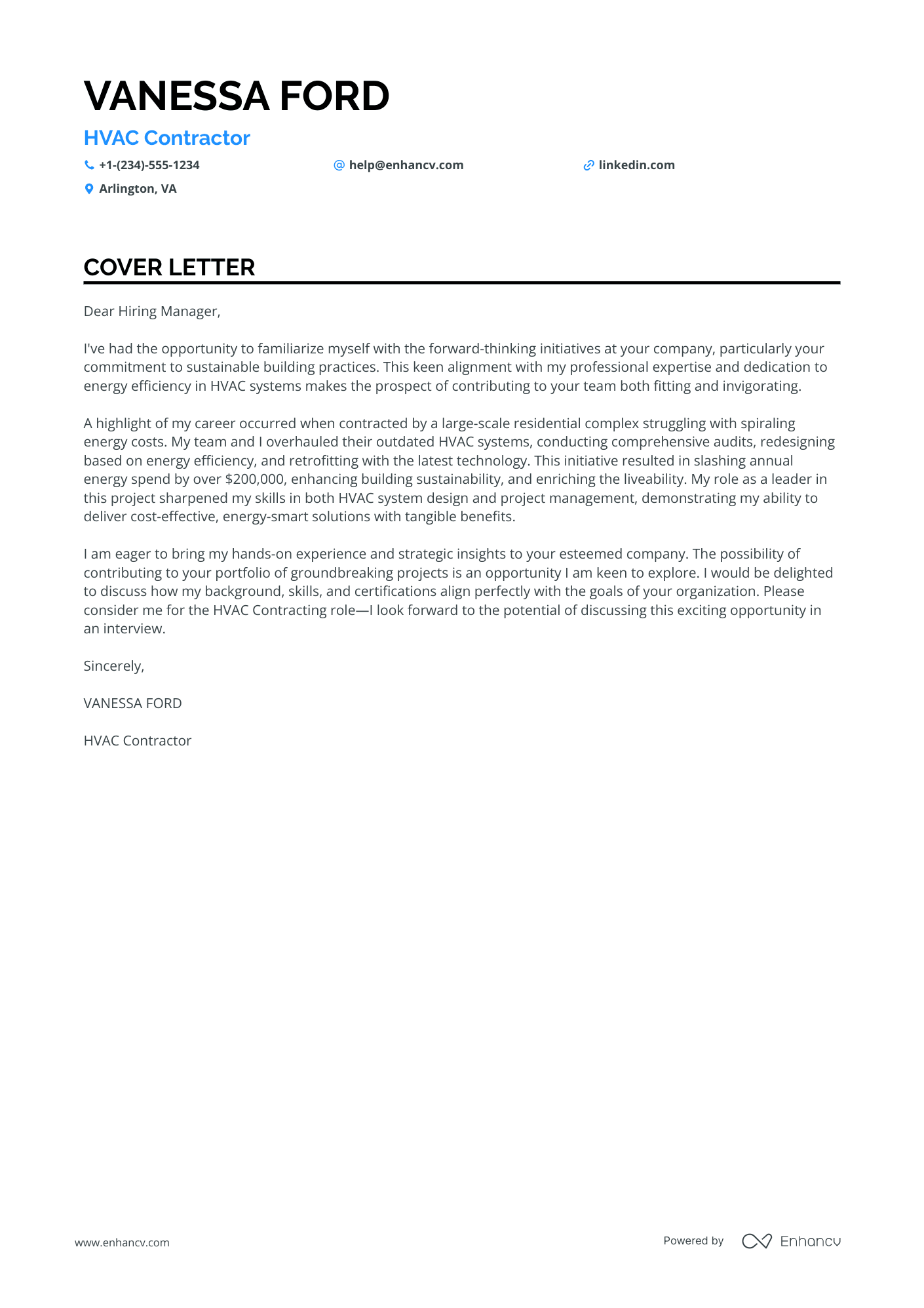 How to Write a Construction Worker Cover Letter (Free Examples) | Enhancv