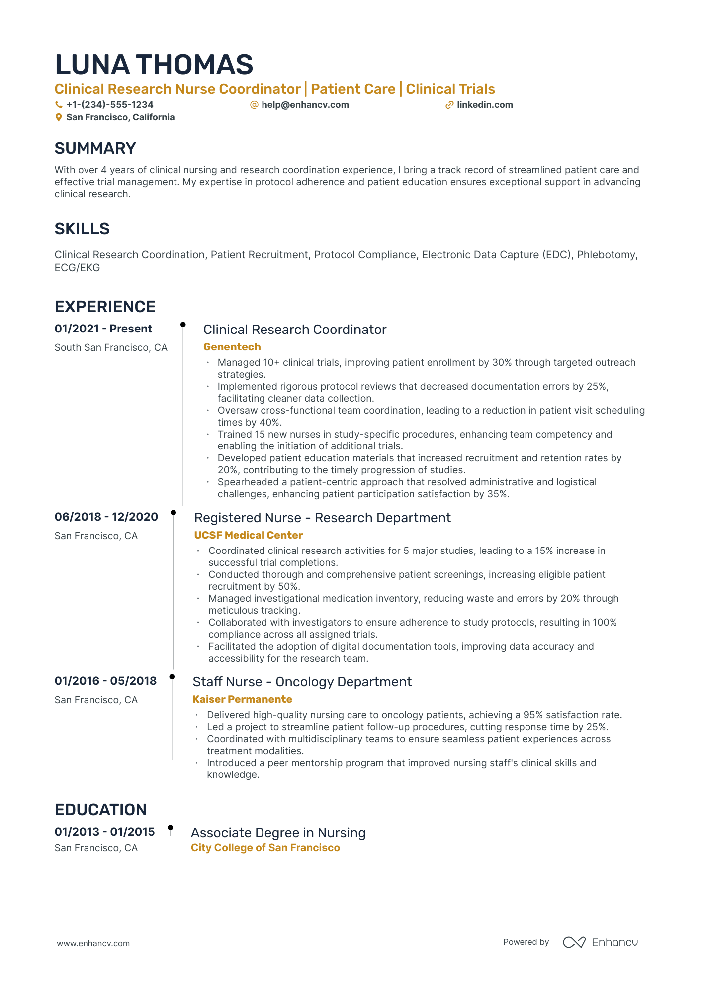 10 Clinical Research Nurse Resume Examples & Guide for 2026