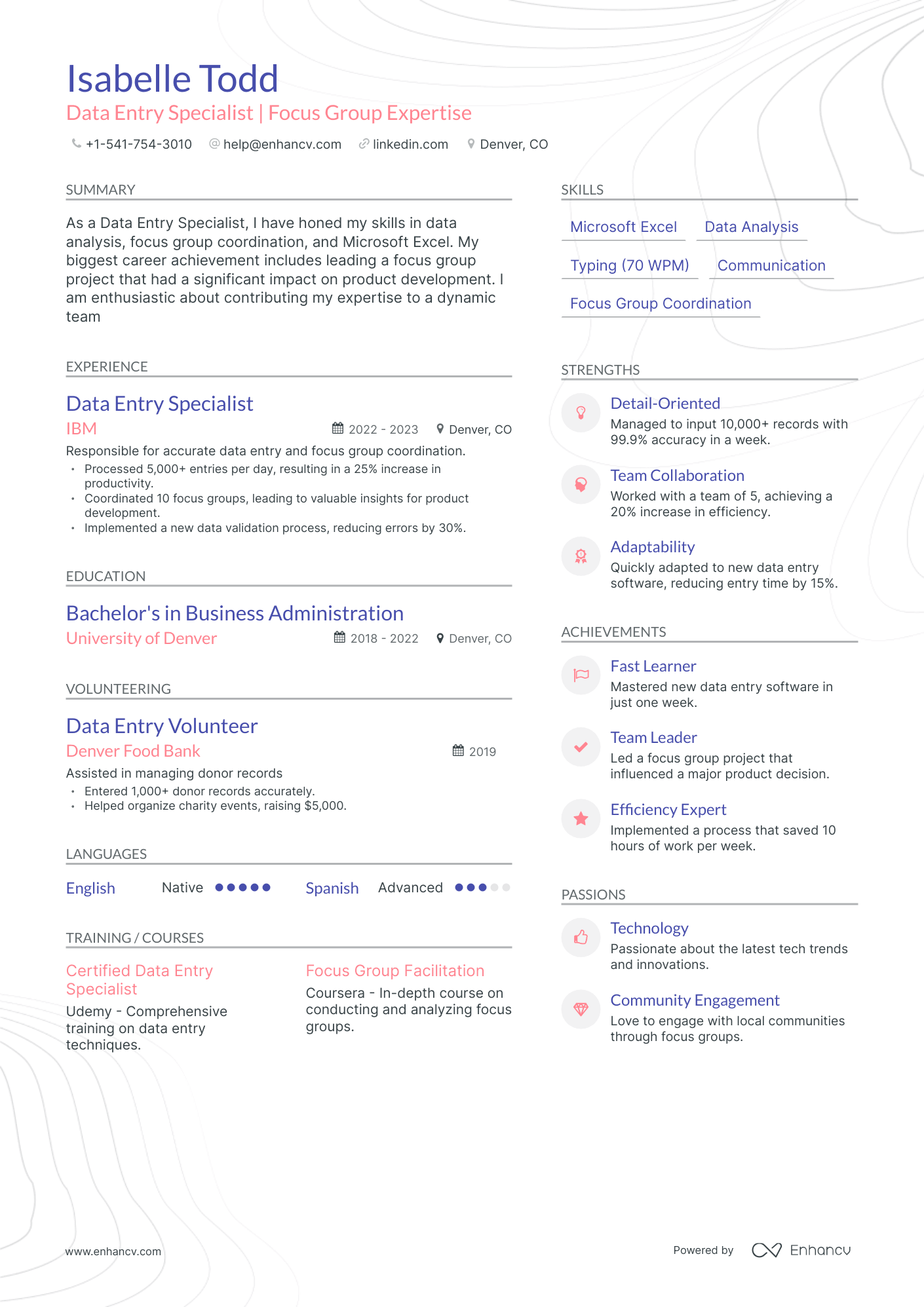 9 Data Entry Resume Examples & Guide for 2024