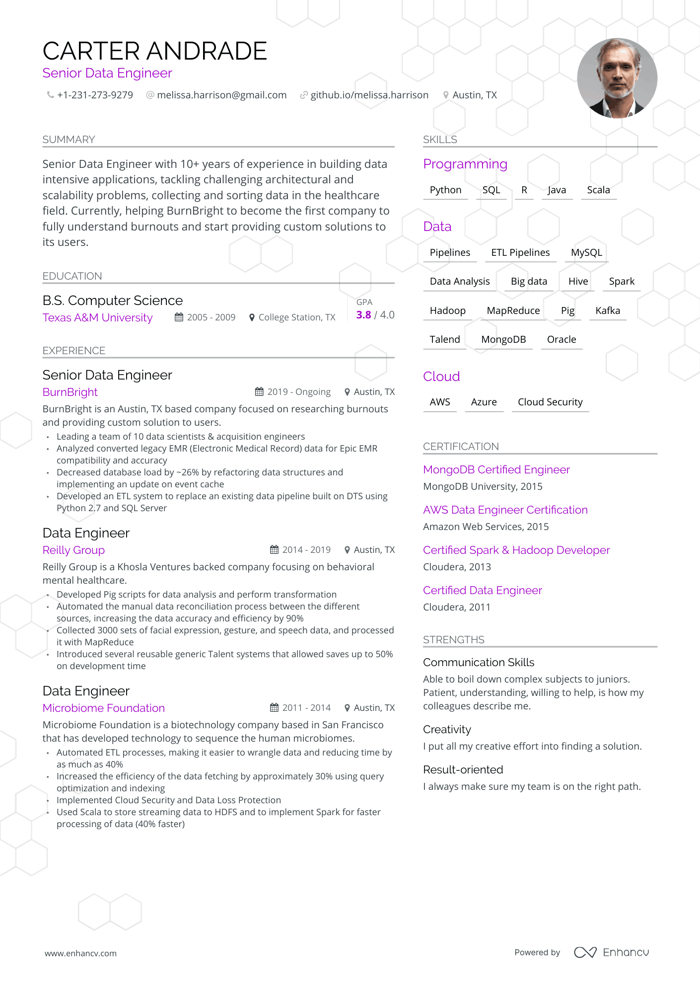 21 Data Engineer Resume Examples & Guide for 2024