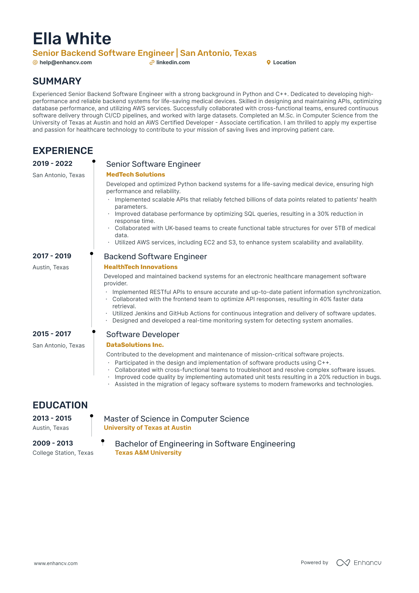 10 AWS Data Engineer Resume Examples & Guide for 2026