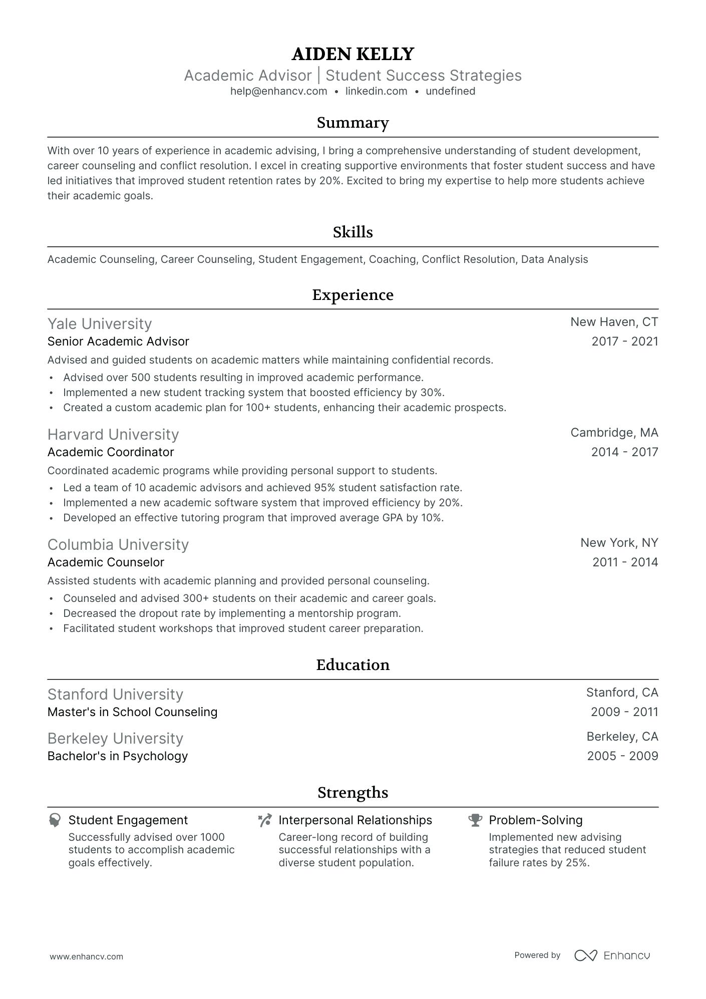 10 Academic Advisor Resume Examples - AHR0cHM6Ly9jZG4uZW5oYW5jdi5jb20vcHJlZGVmaW5lZC1leGFtcGxlcy94SDhka3h5eWNwUzI0ODZjd21GcGZYRHBLeXFXT3ZzWFhKMGdYTDhML2ltYWdlLnBuZw~~ 
