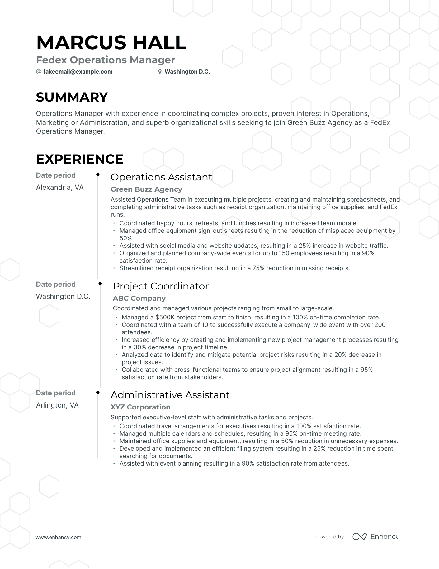5 Fedex Operations Manager Resume Examples & Guide for 2023