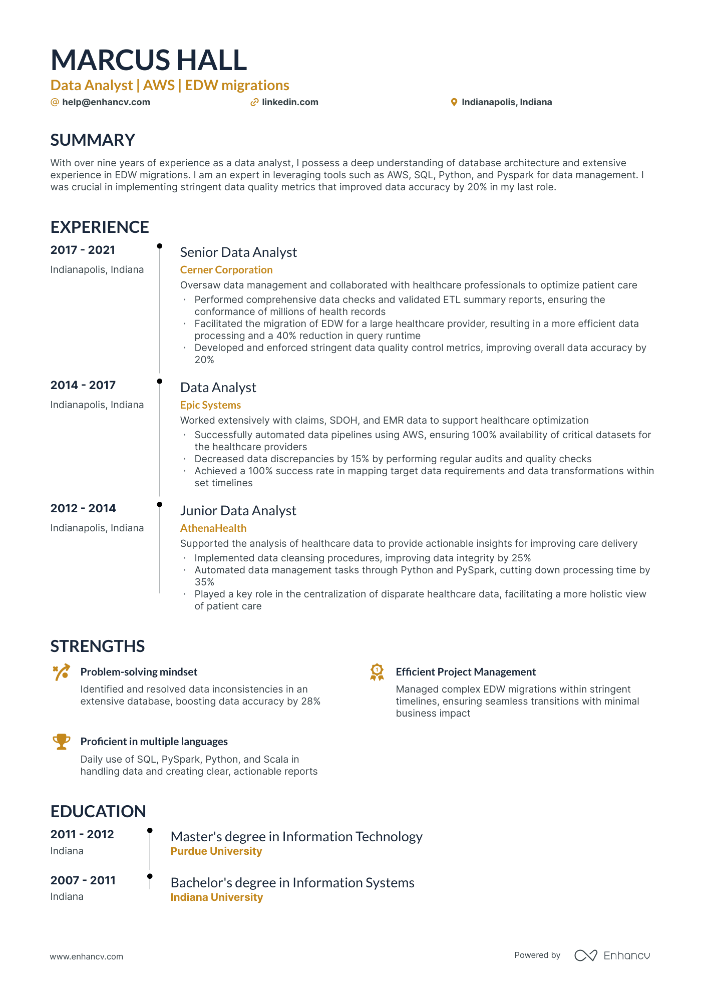 5 Senior Data Analyst Resume Examples & Guide for 2024