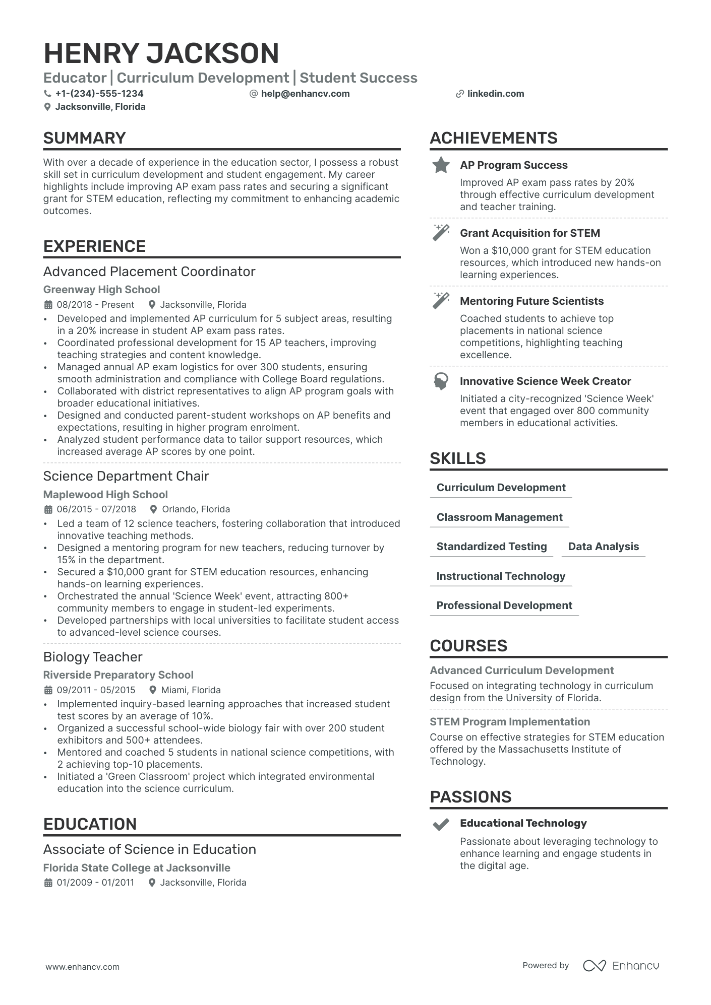 21 Teacher Resume Examples & Guide for 2024 | Resumes for Teaching Jobs