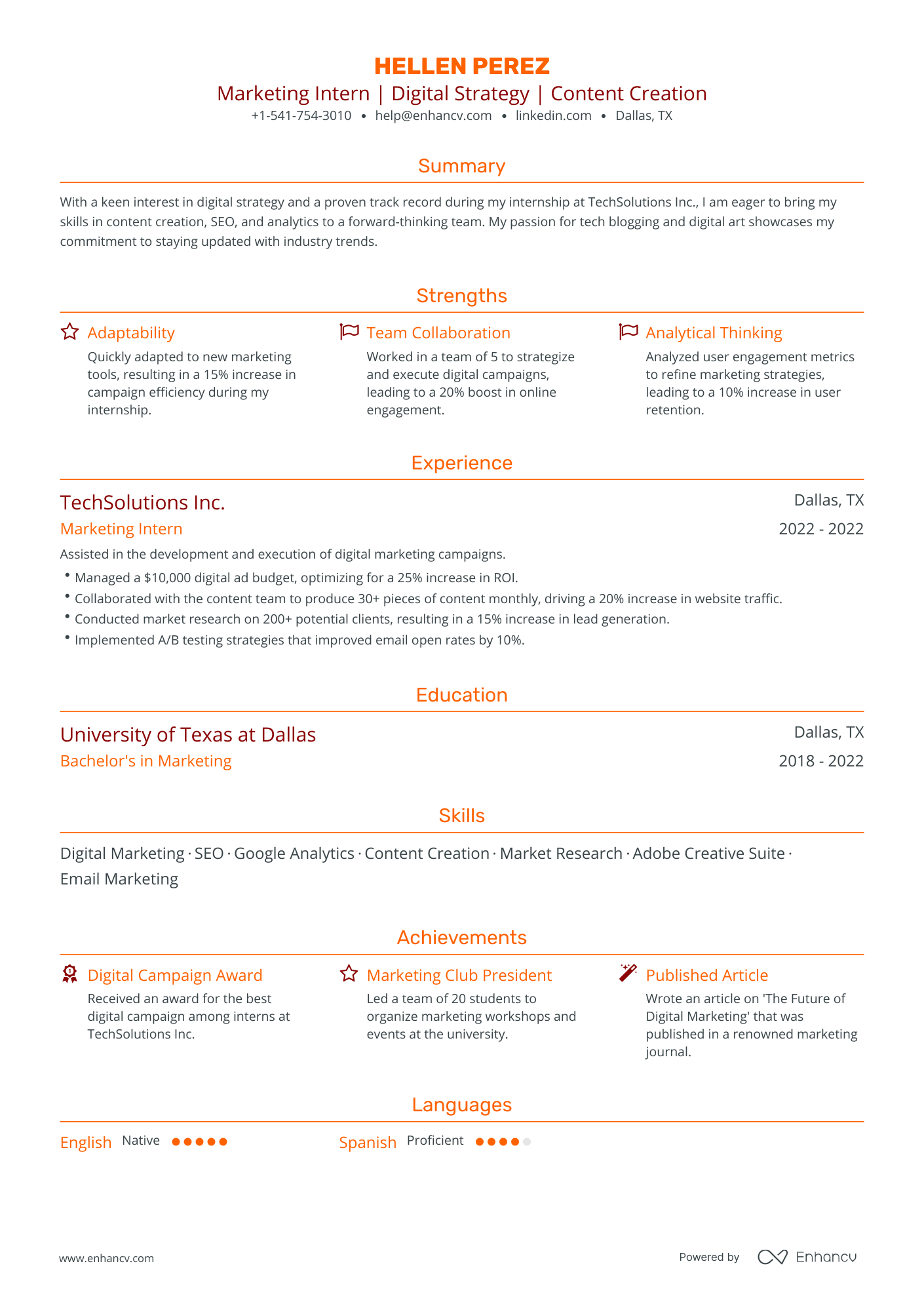 High School Student Resume Examples & Guide for 2024