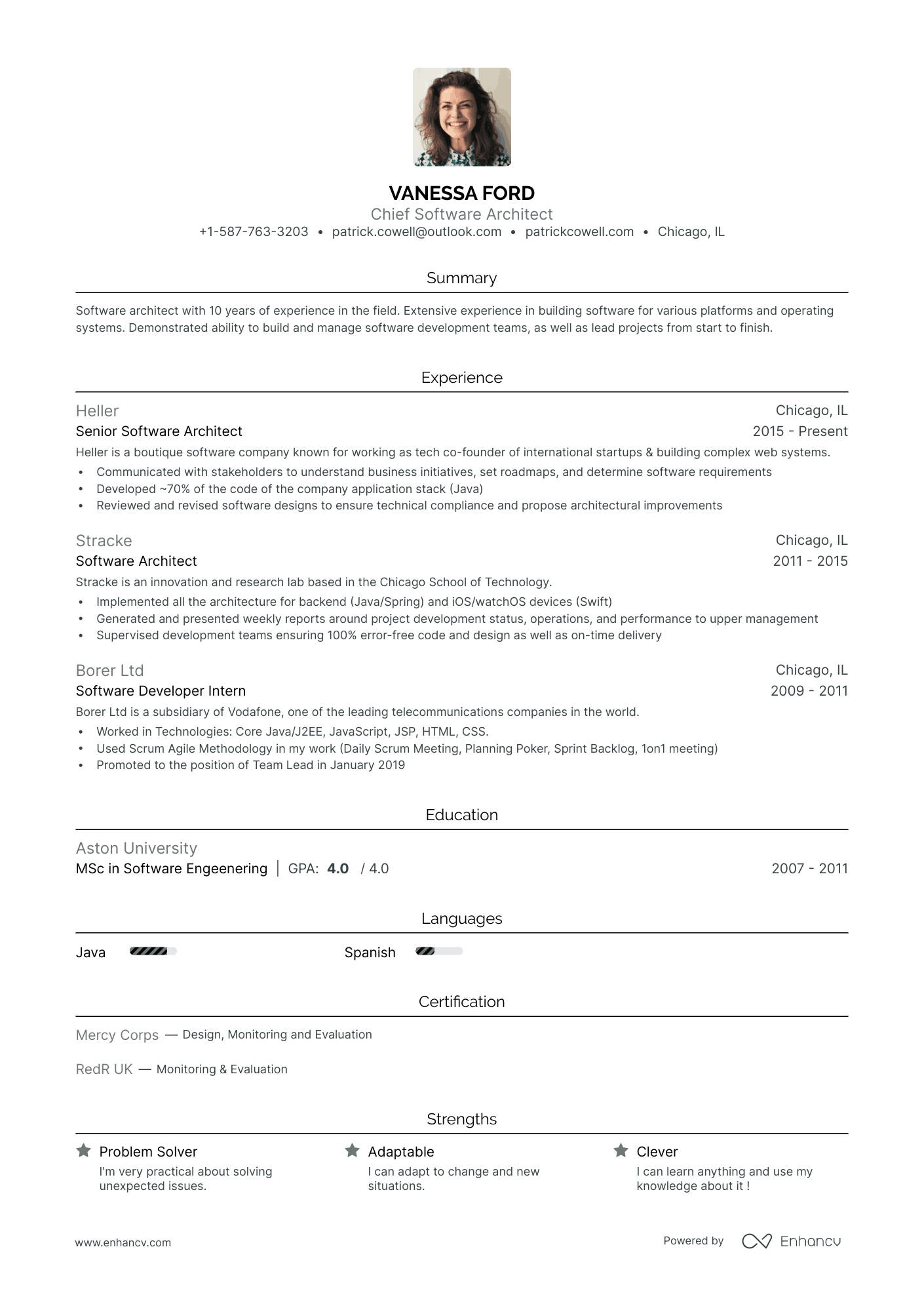 5 Software Architect Resume Examples & Guide for 2024