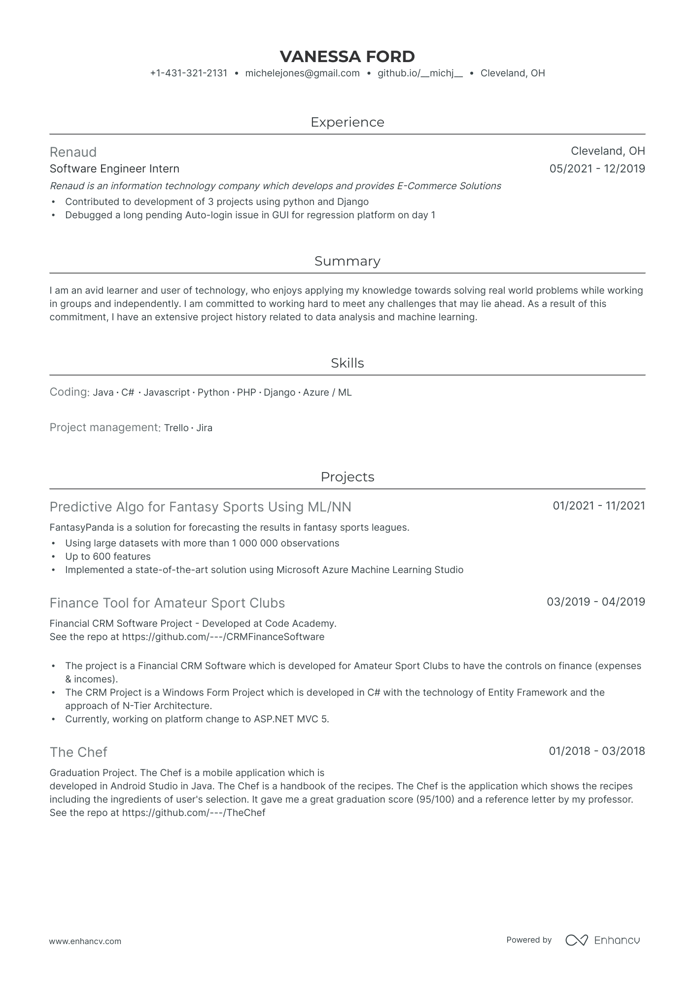 5 Entry Level Software Engineer Resume Examples & Guide for 2024